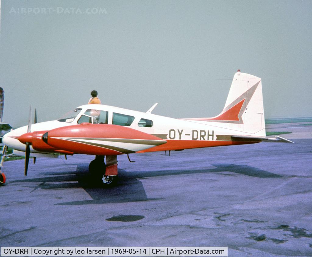 OY-DRH, 1956 Cessna 310  (Riley 65) C/N 35407, Copenhagen 14.5.1969