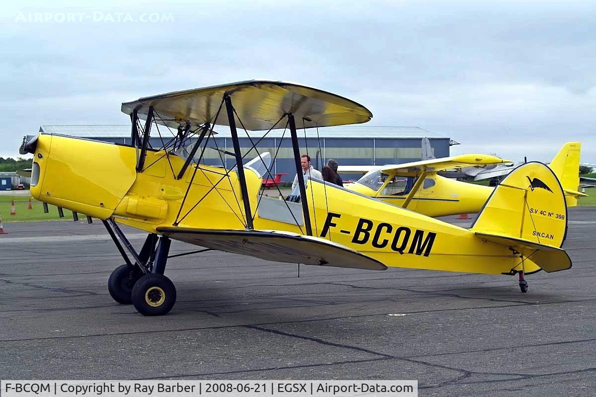 F-BCQM, Stampe-Vertongen SV-4C C/N 398, F-BCQM   SNCAN Stampe SV.4C [398] North Weald~G 21/06/2008