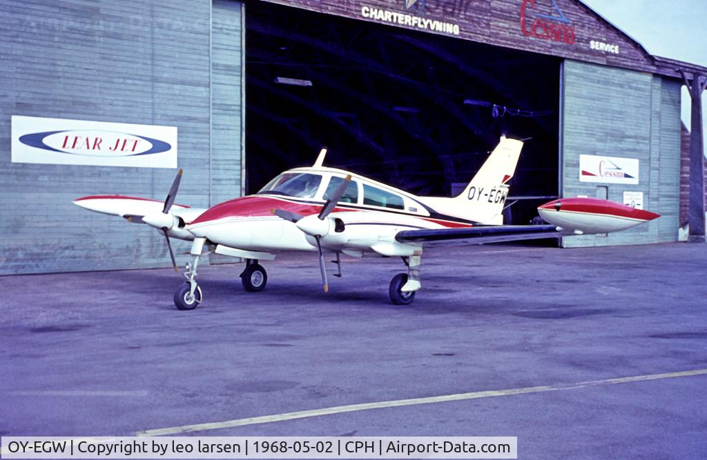 OY-EGW, 1967 Cessna 310L C/N 310L-0134, Copenhagen 2.5.1968
