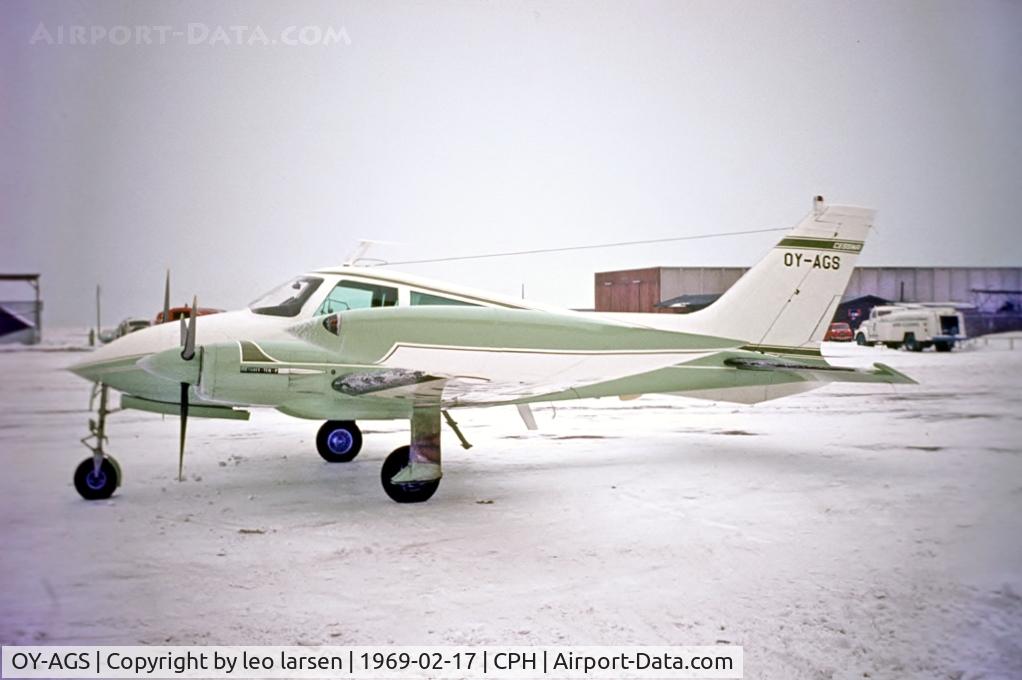 OY-AGS, 1969 Cessna 310P C/N 310P-0061, copenhagen17.2.1969