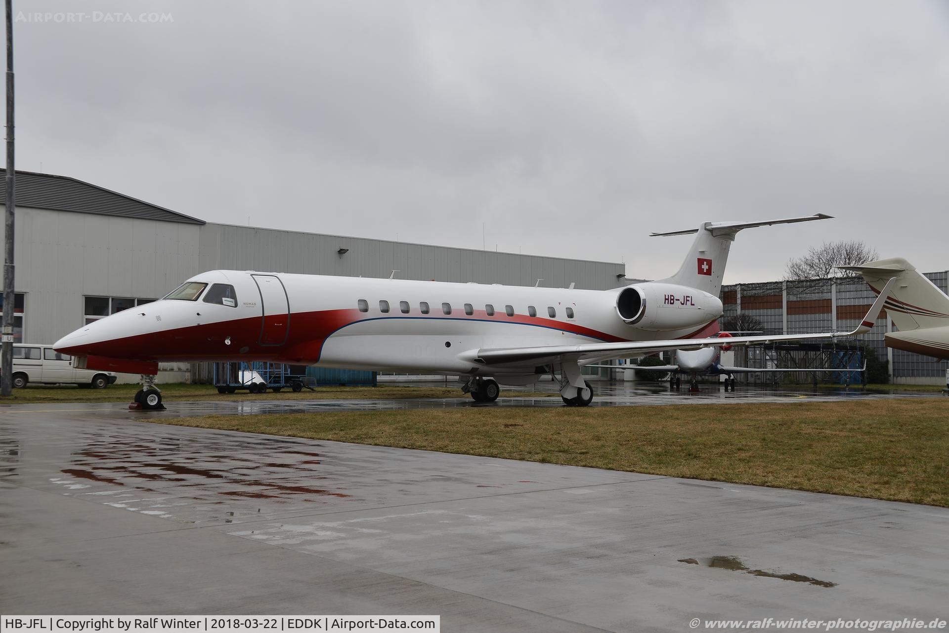 HB-JFL, 2008 Embraer EMB-135BJ Legacy 600 C/N 14501057, Embraer EMB-135BJ Legacy - NUM Nomad Aviation - 14501057 - HB-JFL - 22.03.2018 - CGN