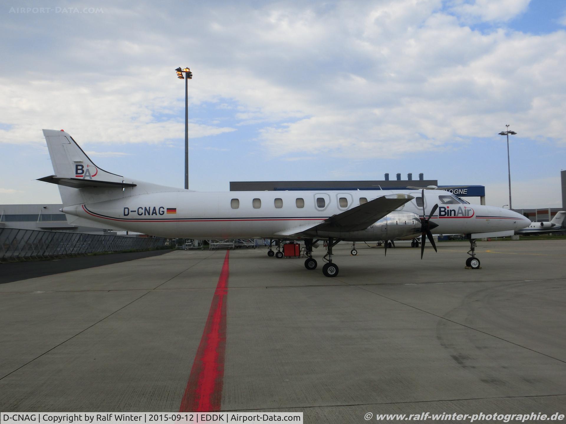 D-CNAG, 1995 Fairchild SA-227DC Metro 23 C/N DC-893B, Fairchild SA227-DC Metro 23 - BID Bin Air - DC-893B - D-CNAG - 12.09.2015 - CGN