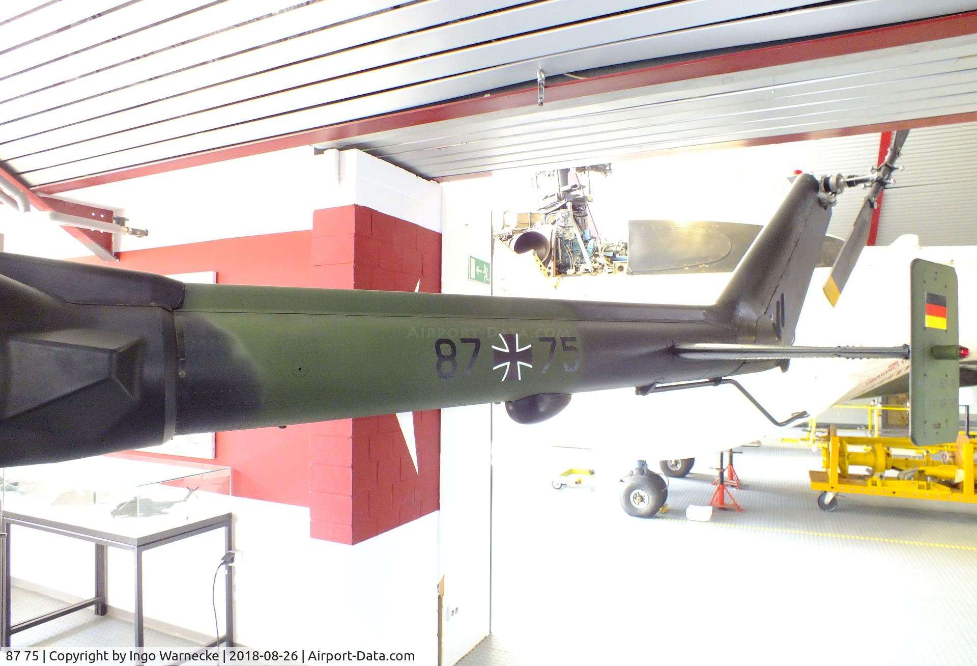87 75, MBB Bo.105P C/N 6175, MBB Bo 105P PAH-1 at the Hubschraubermuseum (helicopter museum), Bückeburg
