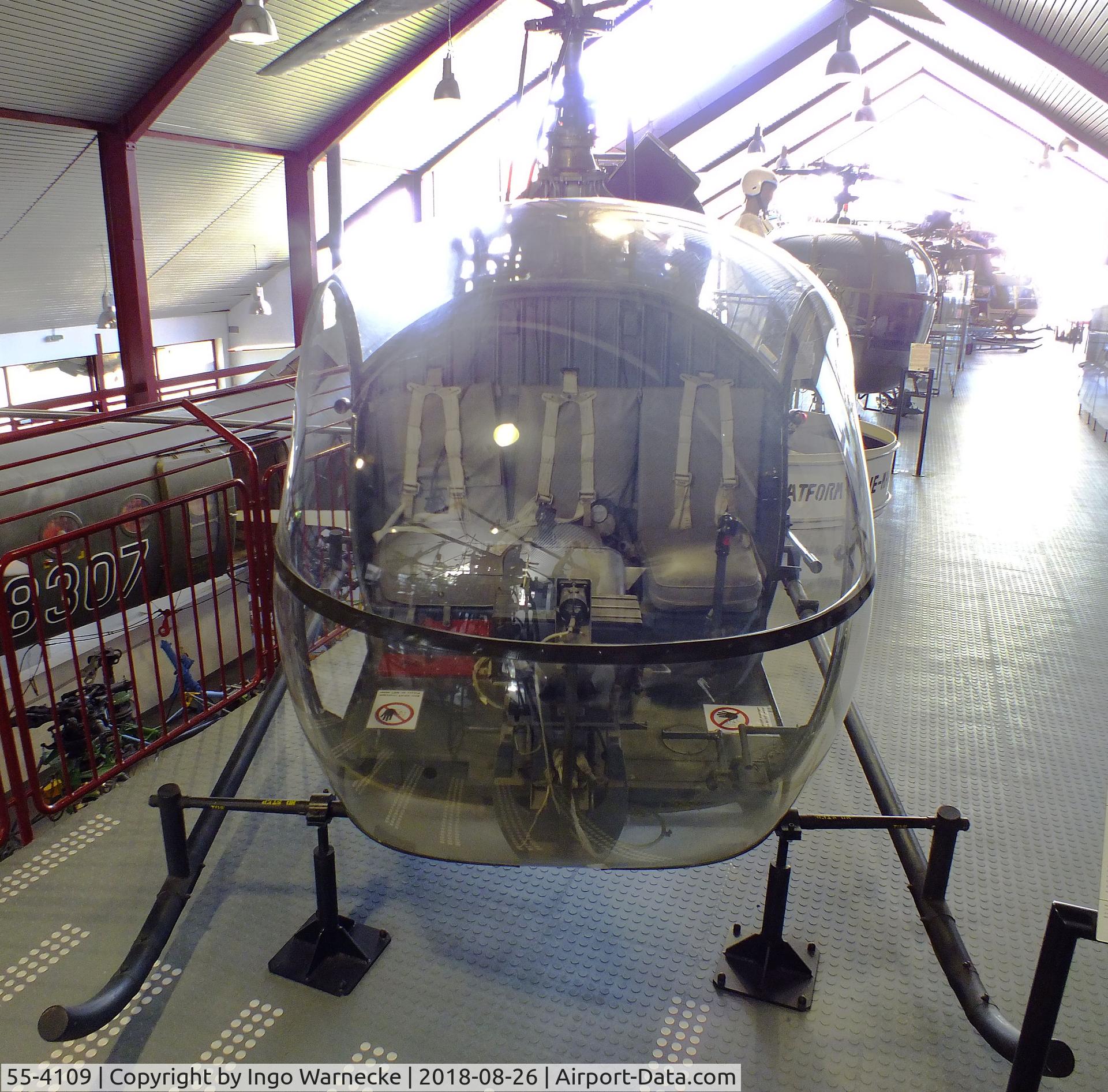 55-4109, 1955 Hiller OH-23C Raven C/N 814, Hiller OH-23C Raven at the Hubschraubermuseum (helicopter museum), Bückeburg