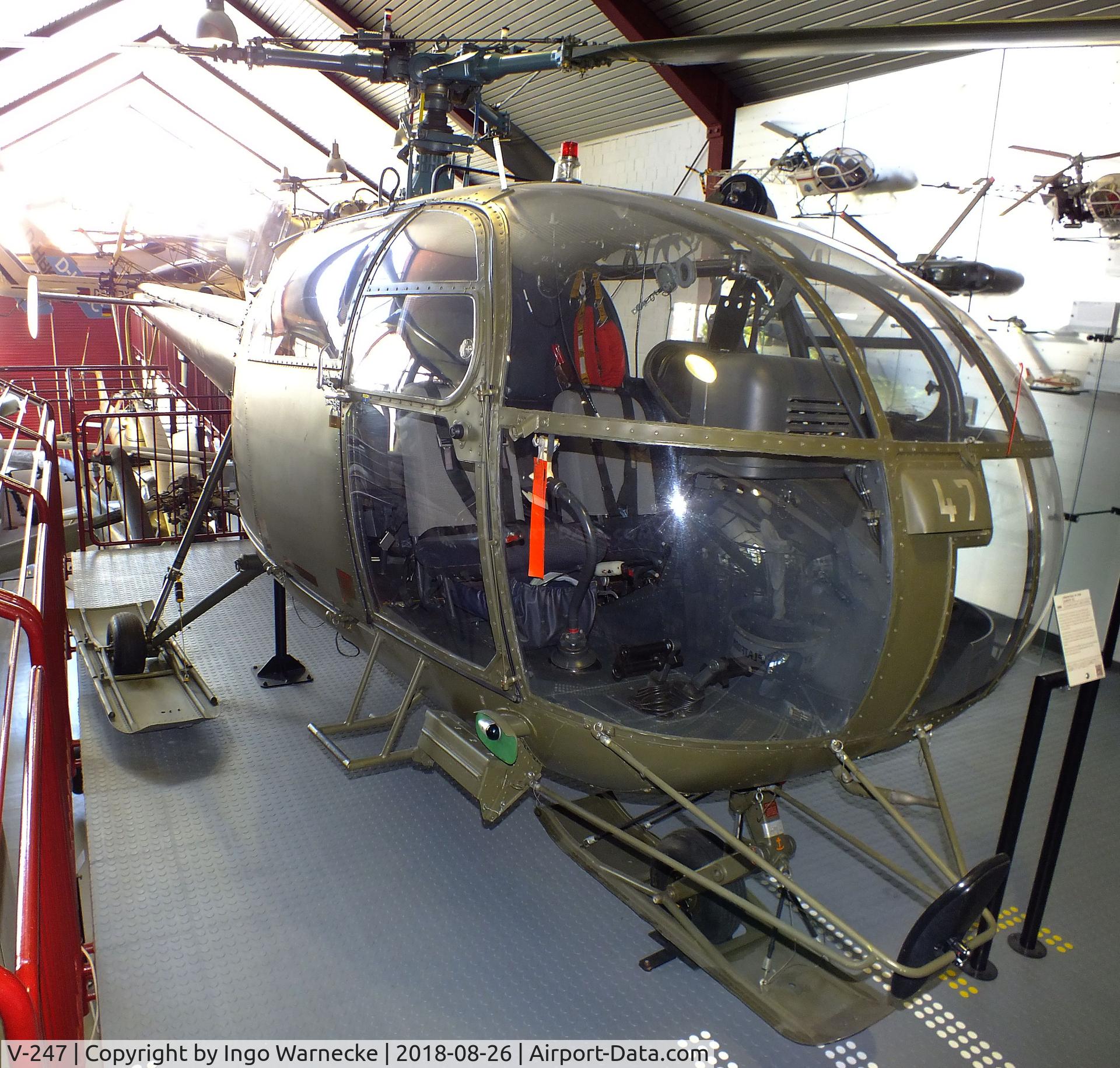 V-247, Sud SE-3160 Alouette III C/N 123/1069, Sud-Est SE.3160 Alouette III at the Hubschraubermuseum (helicopter museum), Bückeburg