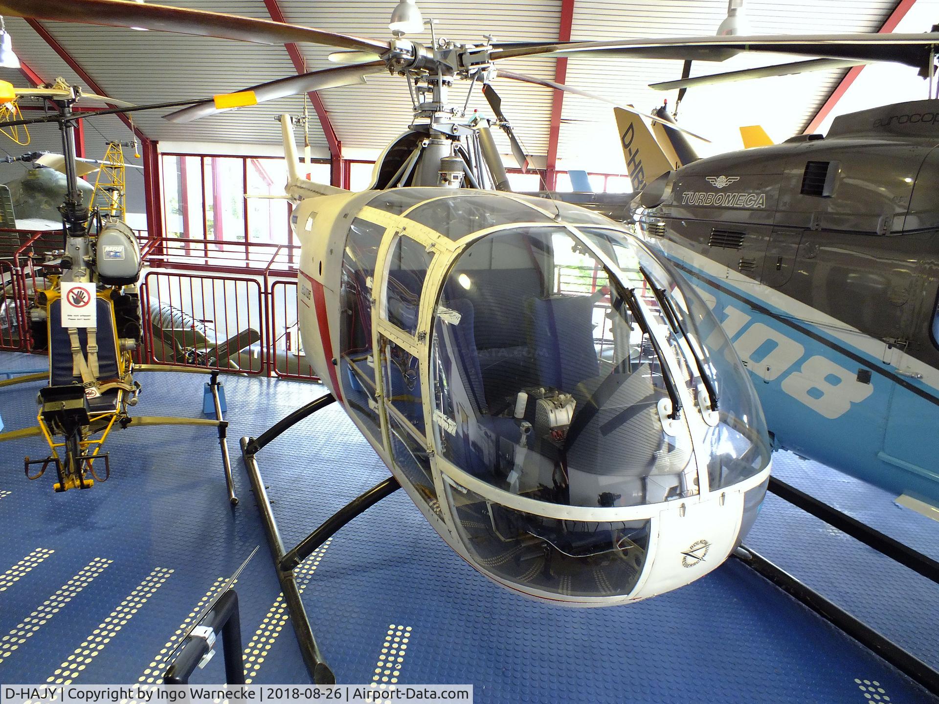 D-HAJY, 1967 MBB Bo-105B C/N V-3, MBB Bo 105B at the Hubschraubermuseum (helicopter museum), Bückeburg