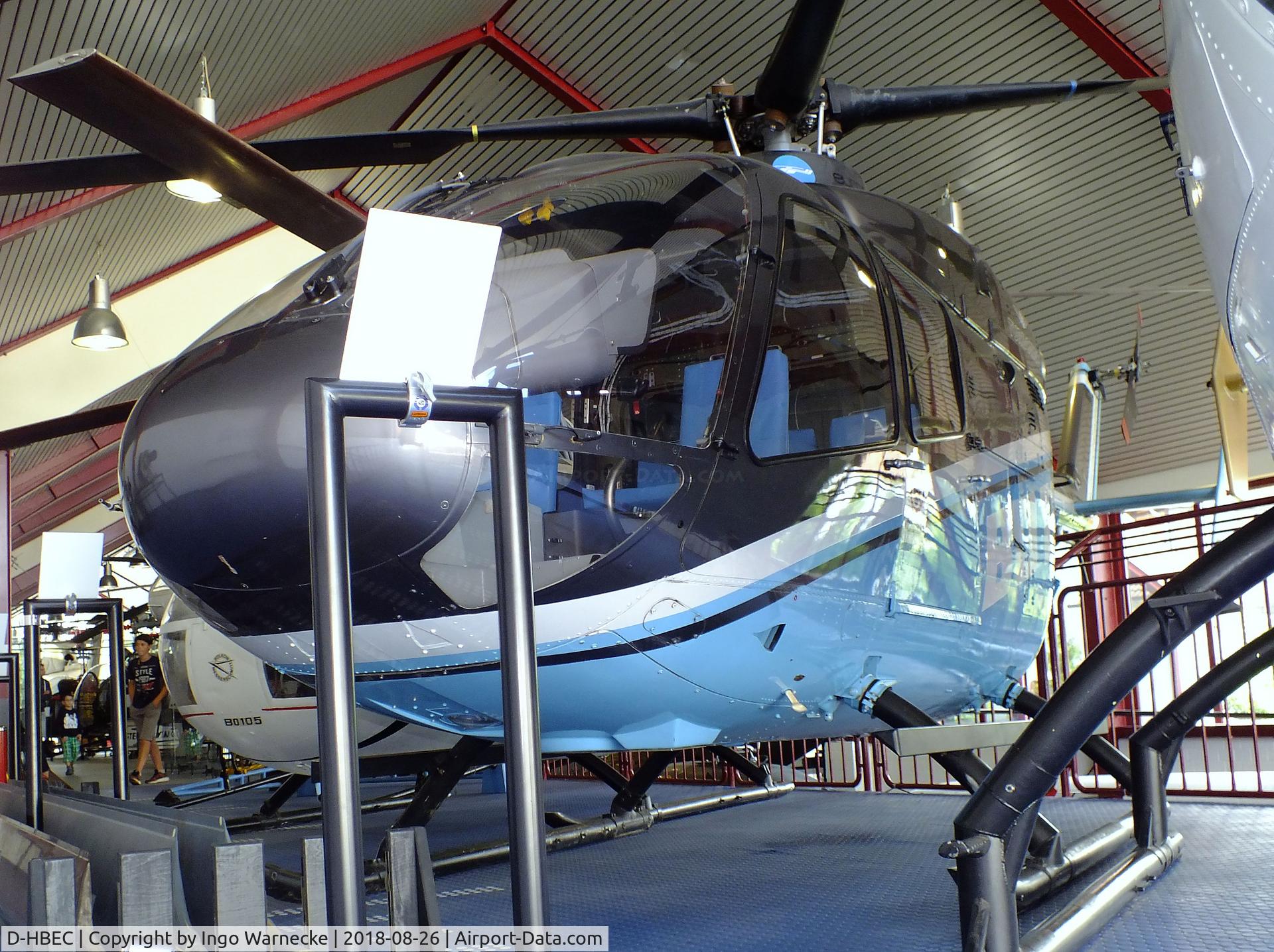 D-HBEC, 1988 MBB Bo 108 A1 C/N VT-002, MBB Bo 108 A1 at the Hubschraubermuseum (helicopter museum), Bückeburg