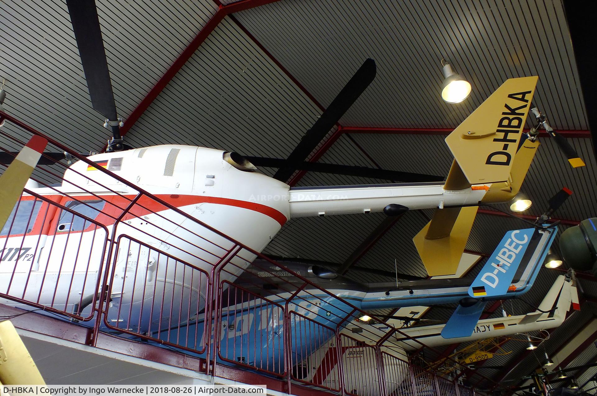 D-HBKA, MBB-Kawasaki BK-117A-3 C/N P-2, MBB-Kawasaki BK-117A-3 at the Hubschraubermuseum (helicopter museum), Bückeburg