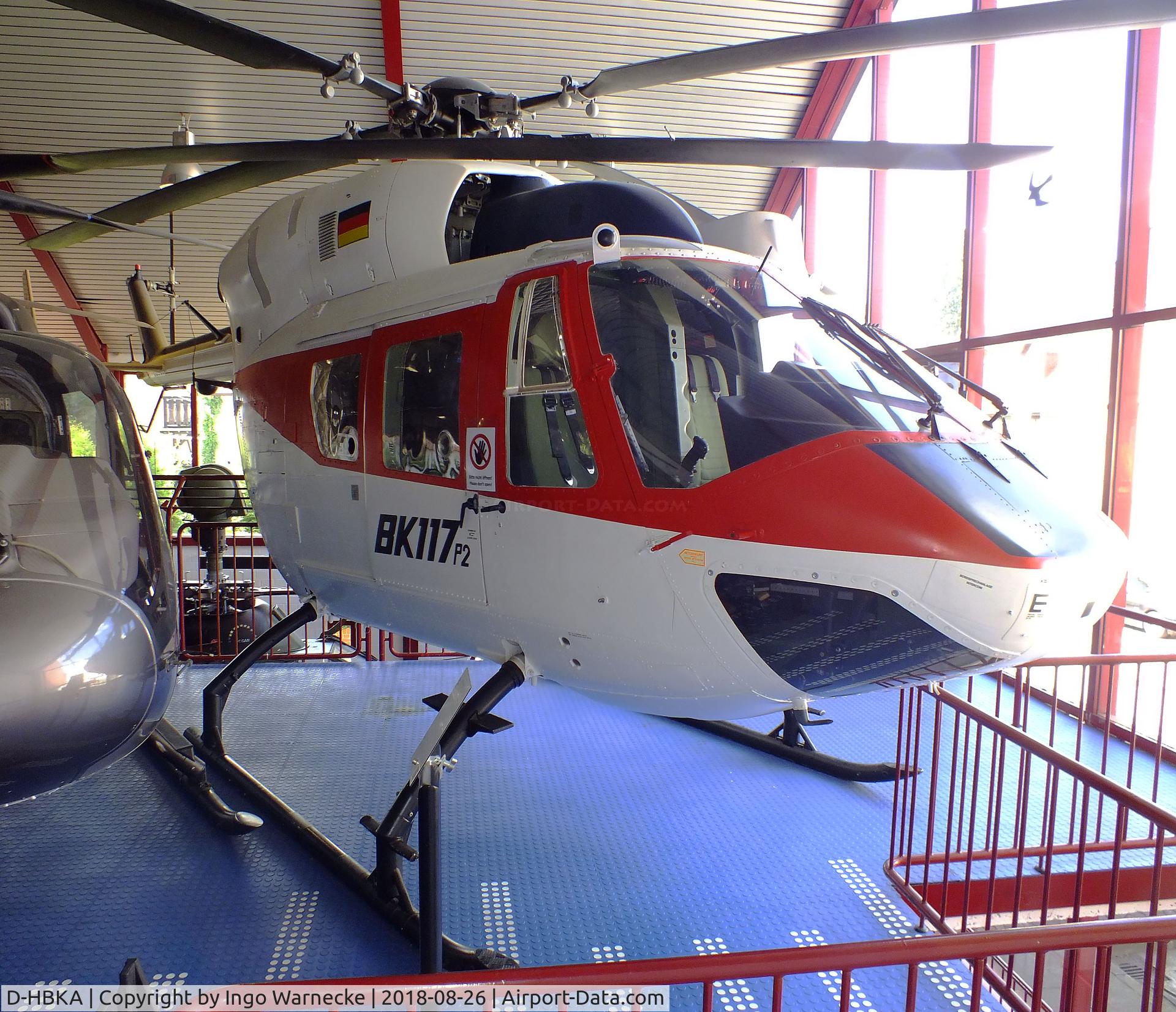 D-HBKA, MBB-Kawasaki BK-117A-3 C/N P-2, MBB-Kawasaki BK-117A-3 at the Hubschraubermuseum (helicopter museum), Bückeburg