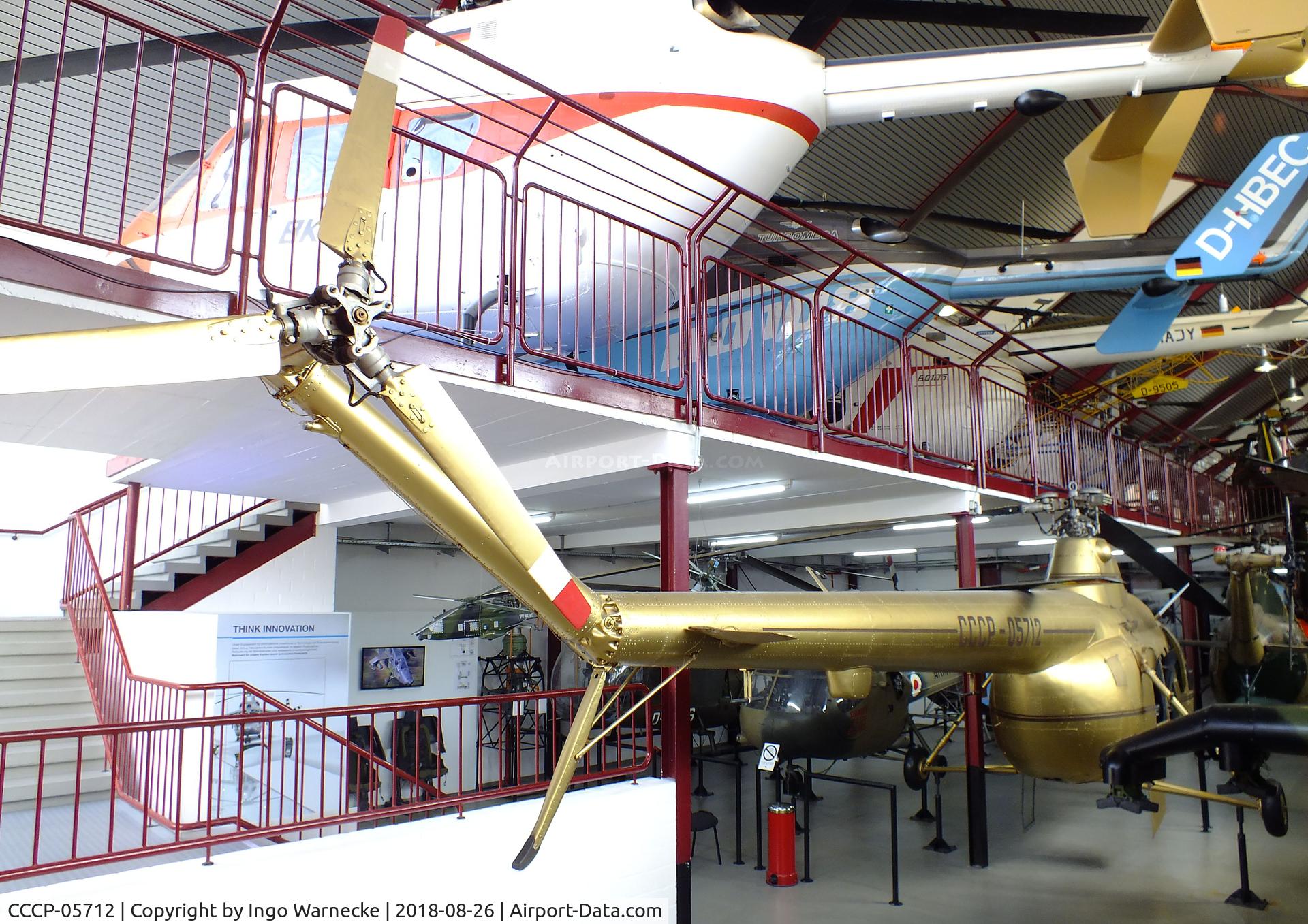 CCCP-05712, Mil/PZL-Swidnik SM-1W C/N not known, PZL-Swidnik SM-1 (Mil Mi-1 HARE) at the Hubschraubermuseum (helicopter museum), Bückeburg