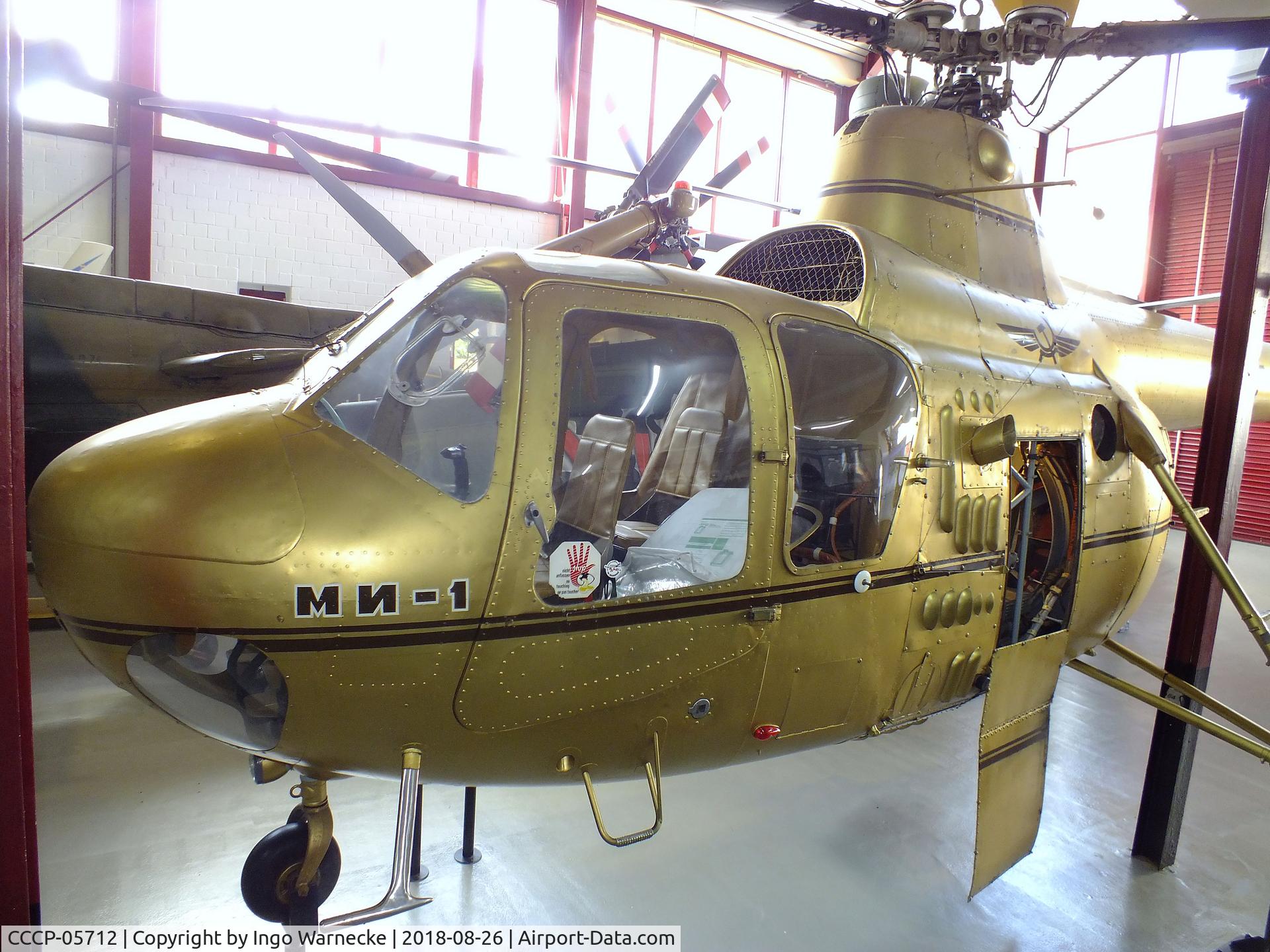 CCCP-05712, Mil/PZL-Swidnik SM-1W C/N not known, PZL-Swidnik SM-1 (Mil Mi-1 HARE) at the Hubschraubermuseum (helicopter museum), Bückeburg