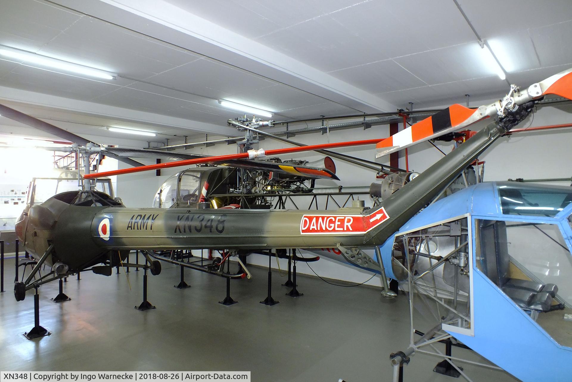 XN348, 1960 Saunders-Roe Skeeter AOP.12 C/N S2/7154, Saunders-Roe Skeeter AOP12 at the Hubschraubermuseum (helicopter museum), Bückeburg