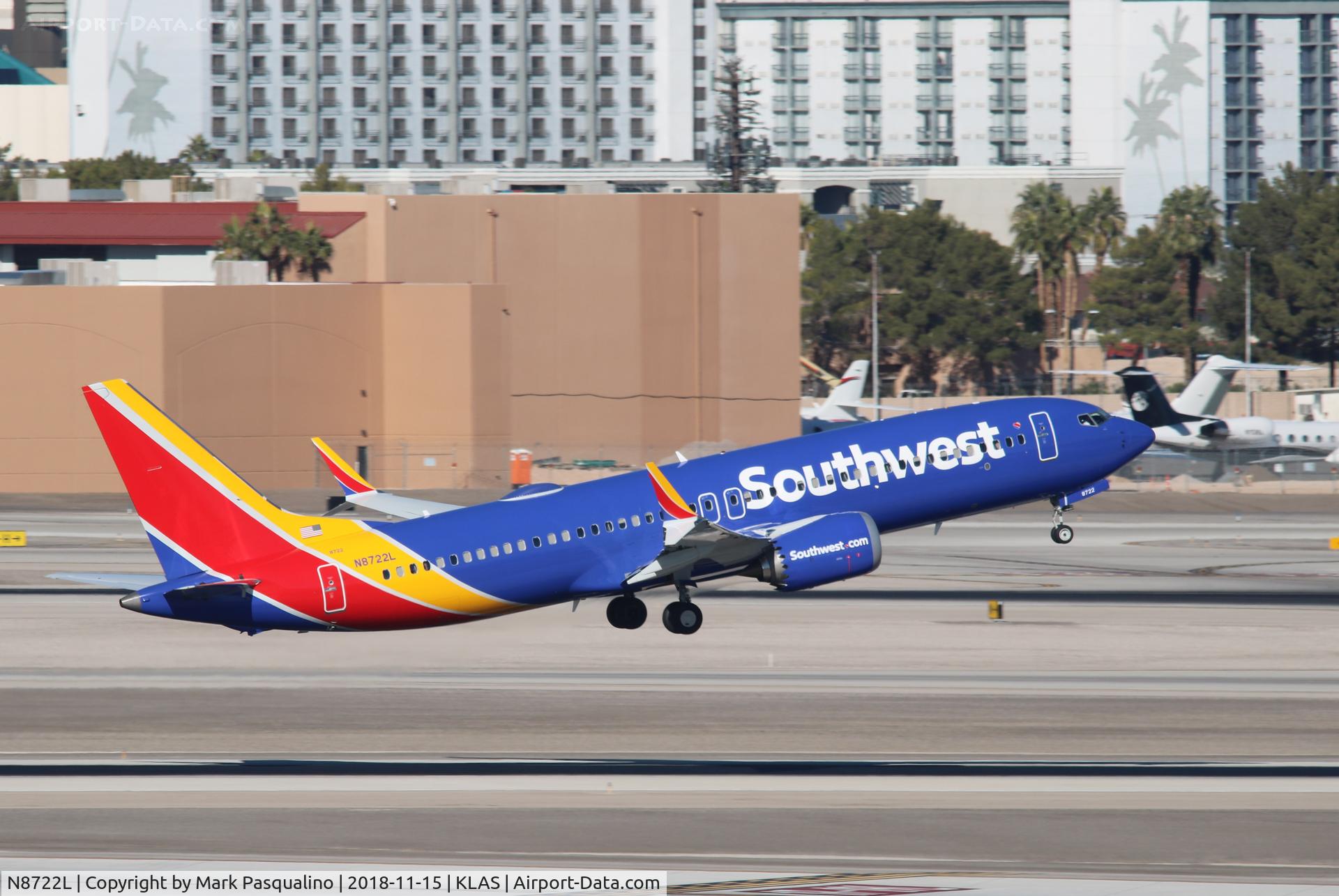 N8722L, 2018 Boeing 737-8 MAX C/N 37019, Boeing 737-8