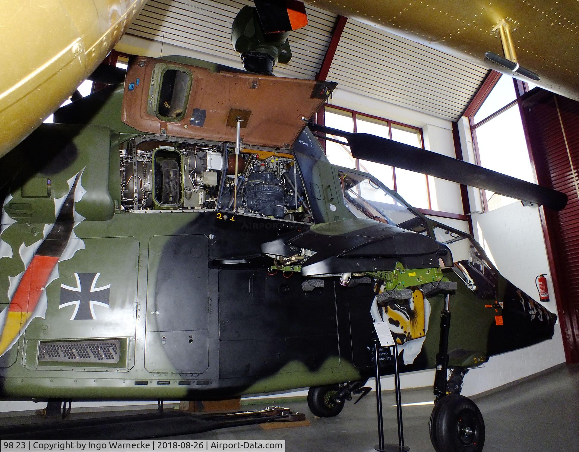 98 23, Eurocopter EC-665 Tiger PAH-2 C/N PT3, Eurocopter EC665 Tiger PAH-2 at the Hubschraubermuseum (helicopter museum), Bückeburg