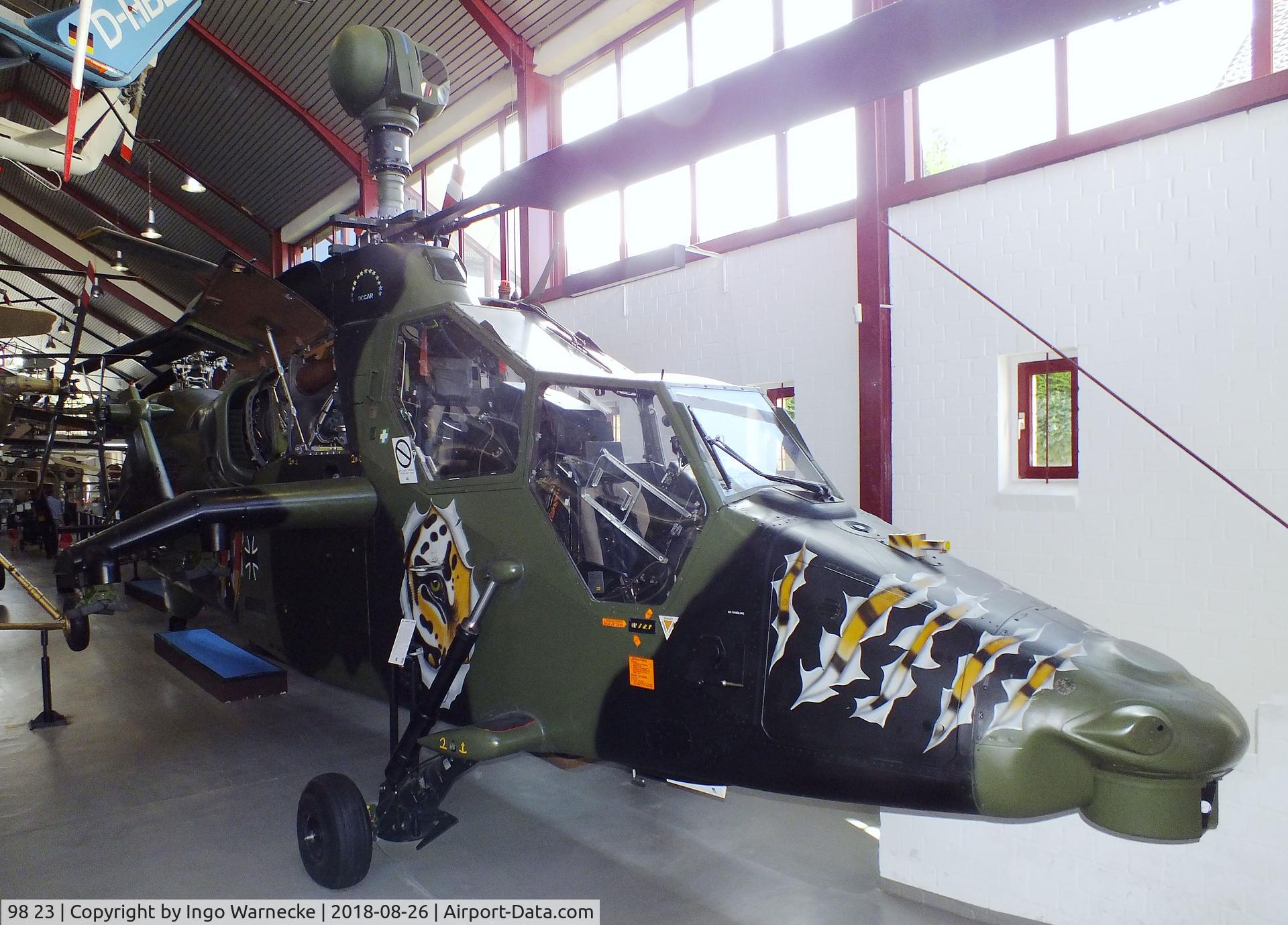 98 23, Eurocopter EC-665 Tiger PAH-2 C/N PT3, Eurocopter EC665 Tiger PAH-2 at the Hubschraubermuseum (helicopter museum), Bückeburg