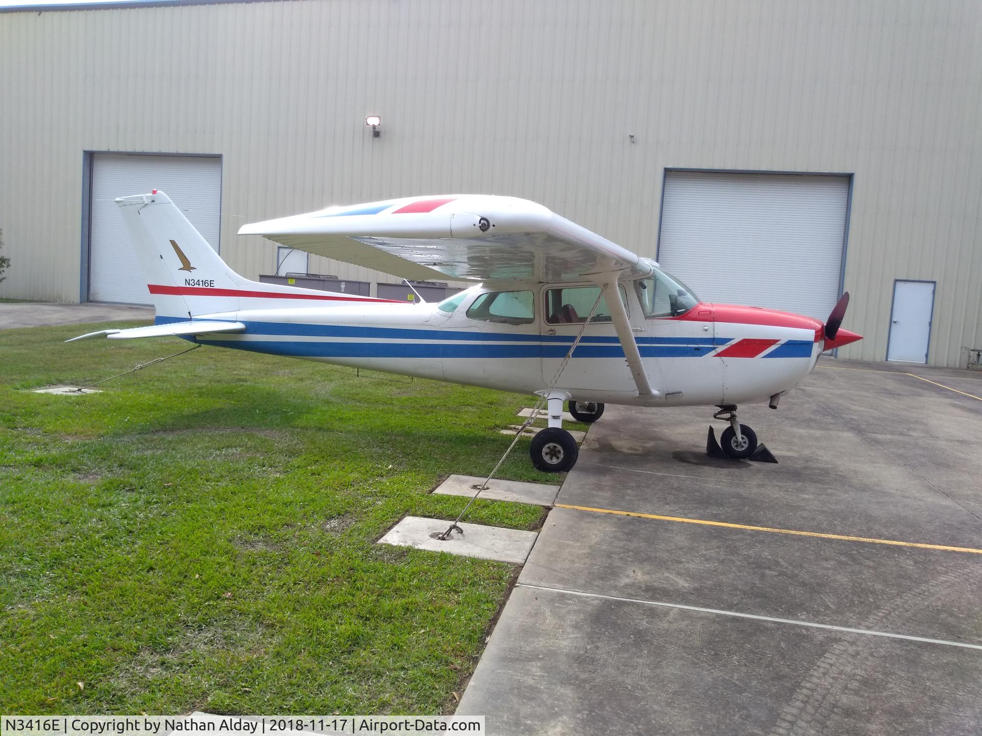 N3416E, 1978 Cessna 172N C/N 17271537, Parked at Baton Rouge Community College, Central, LA.