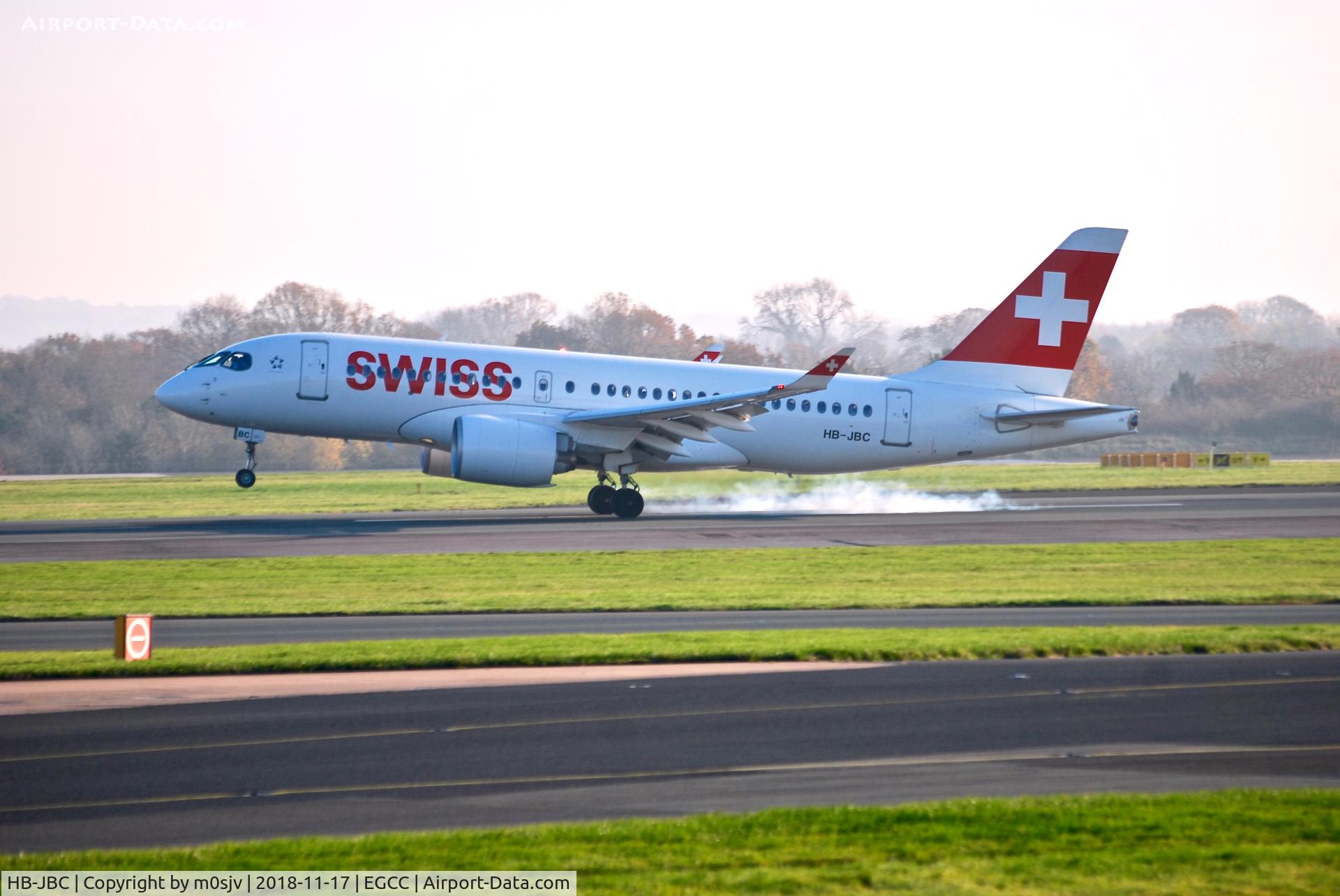 HB-JBC, 2016 Bombardier CSeries CS100 (BD-500-1A10) C/N 50012, Taken from the Runway visitor centre