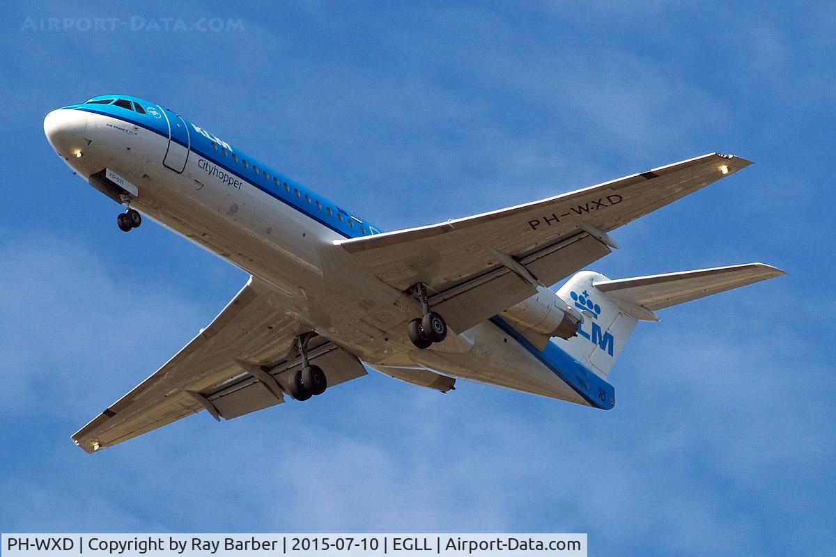 PH-WXD, 1995 Fokker 70 (F-28-0070) C/N 11563, PH-WXD   Fokker F-70 [11563] (KLM cityhopper) Home~G 10/07/2015