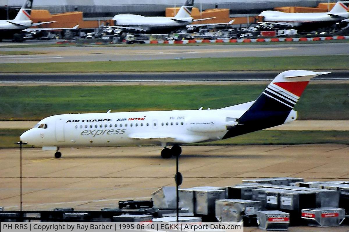 PH-RRS, 1995 Fokker F70 (F-28-0070) C/N 11540, PH-RRS   Fokker F-70 [11540] (Air Littoral) Gatwick~G 10/06/1995