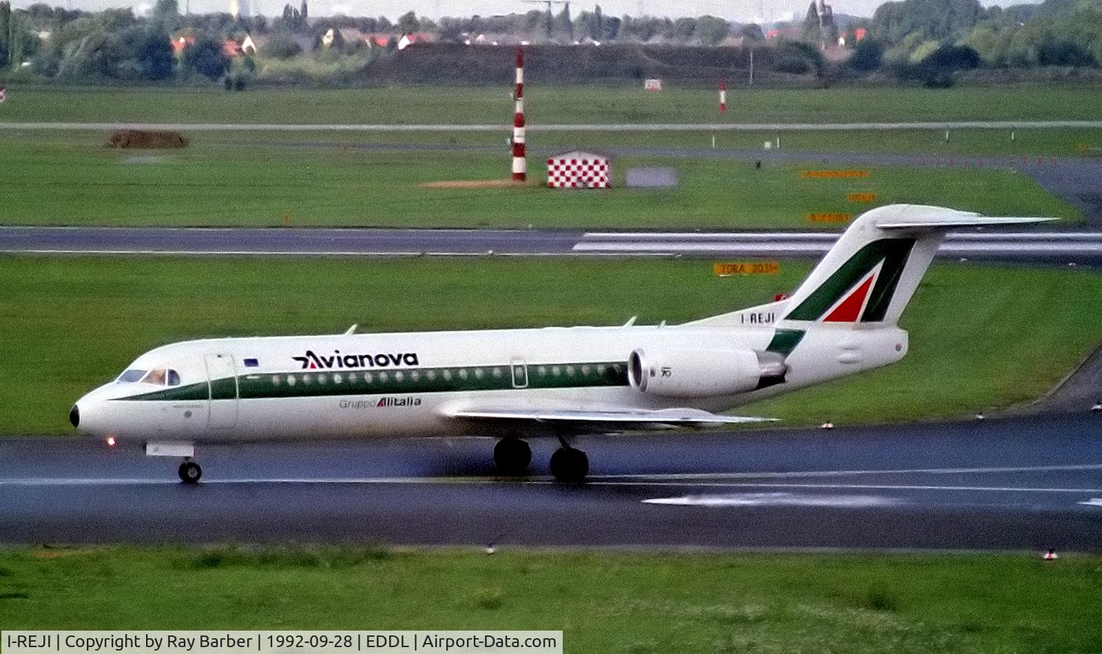 I-REJI, 1996 Fokker 70 (F-28-0070) C/N 11574, I-REJI   Fokker F-70 [11574] (Avianova) Dusseldorf Int'l~D 28/09/1992