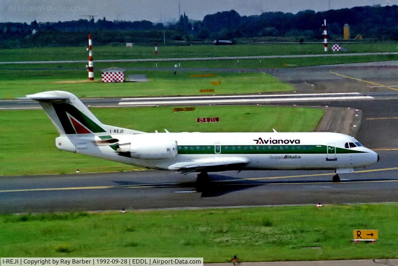 I-REJI, 1996 Fokker 70 (F-28-0070) C/N 11574, I-REJI   Fokker F-70 [11574] (Avianova) Dusseldorf Int'l~D 28/09/1992