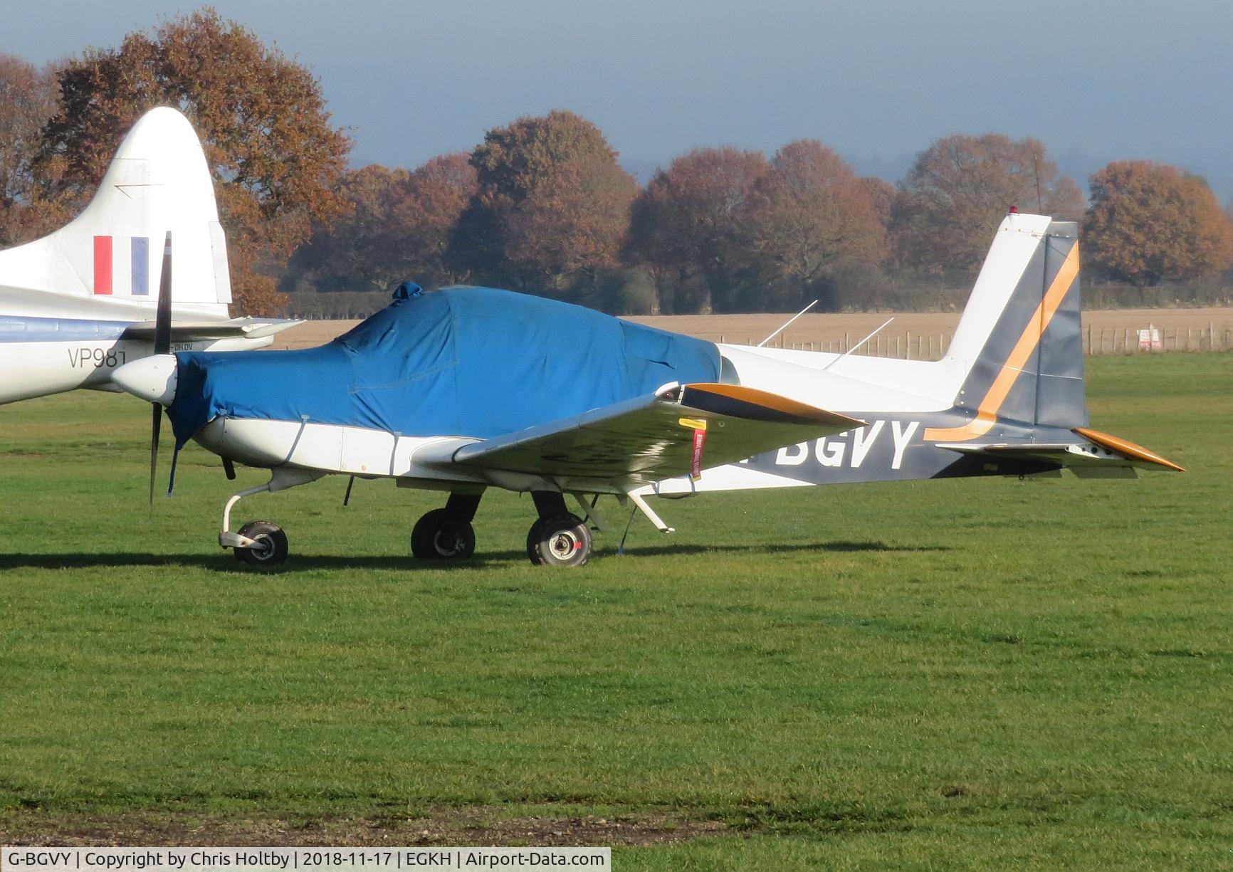 G-BGVY, 1979 Gulfstream American AA-5B Tiger C/N AA5B-1080, Still kept outside at Headcorn.