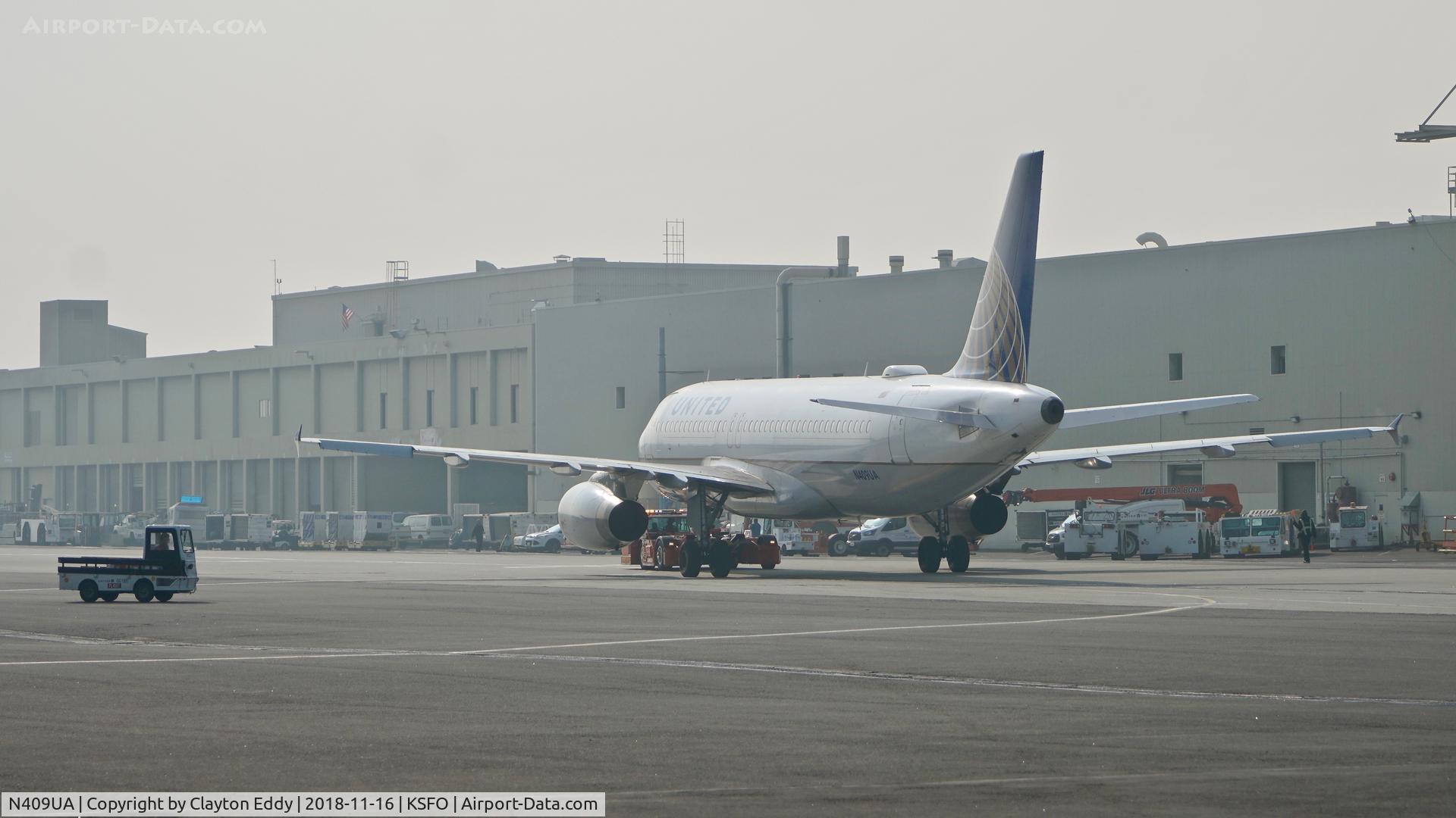 N409UA, 1994 Airbus A320-232 C/N 462, SFO 2018.