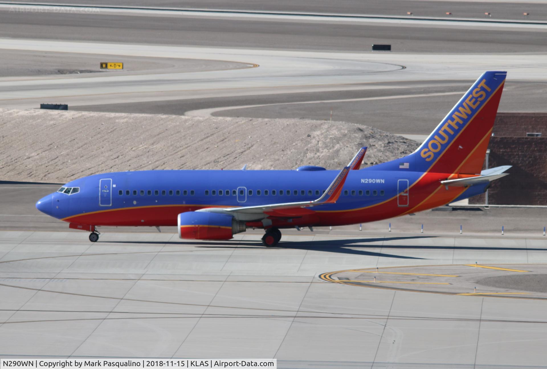 N290WN, 2007 Boeing 737-7H4 C/N 36632, Boeing 737-7H4