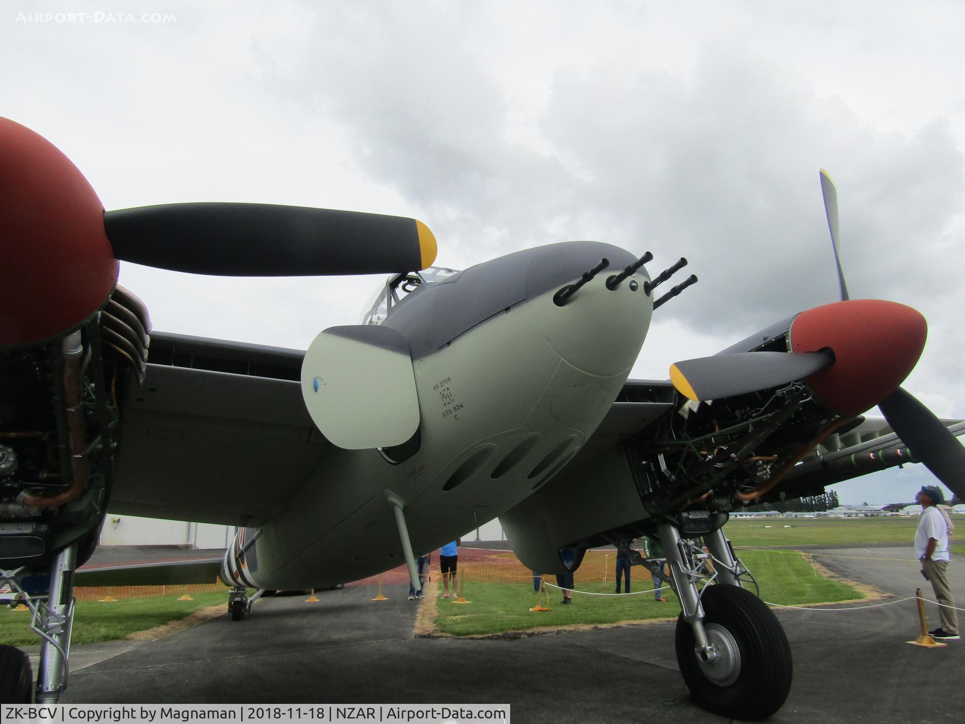 ZK-BCV, 1945 De Havilland DH.98 Mosquito FB.VI C/N NZ2384/PZ474, at ardmore open day