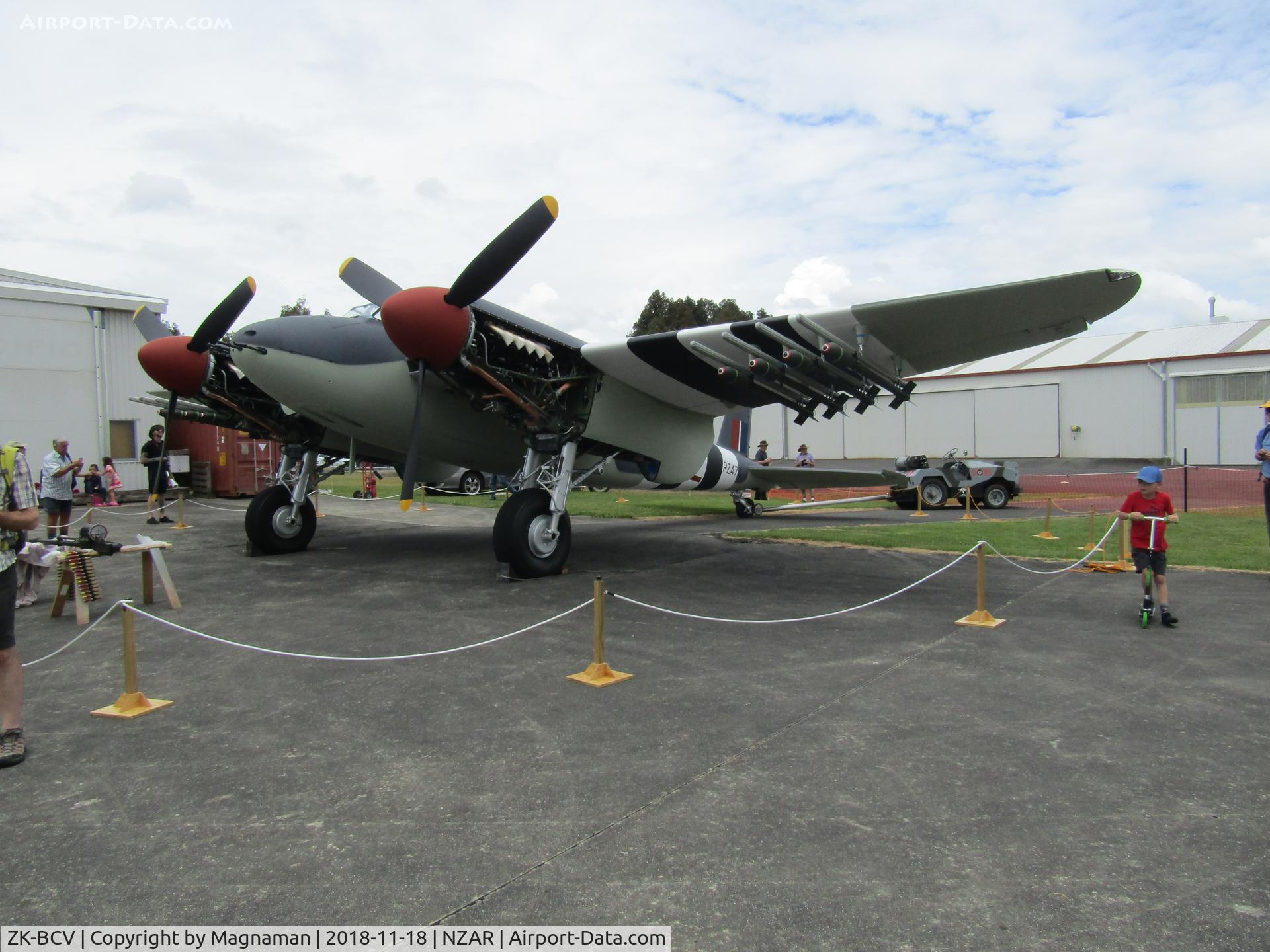 ZK-BCV, 1945 De Havilland DH.98 Mosquito FB.VI C/N NZ2384/PZ474, nearly ready to fly
