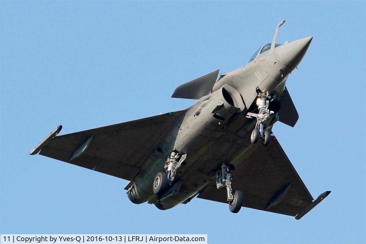 11, Dassault Rafale M C/N 11, Dassault Rafale M, On final rwy 08, Landivisiau naval air base (LFRJ)