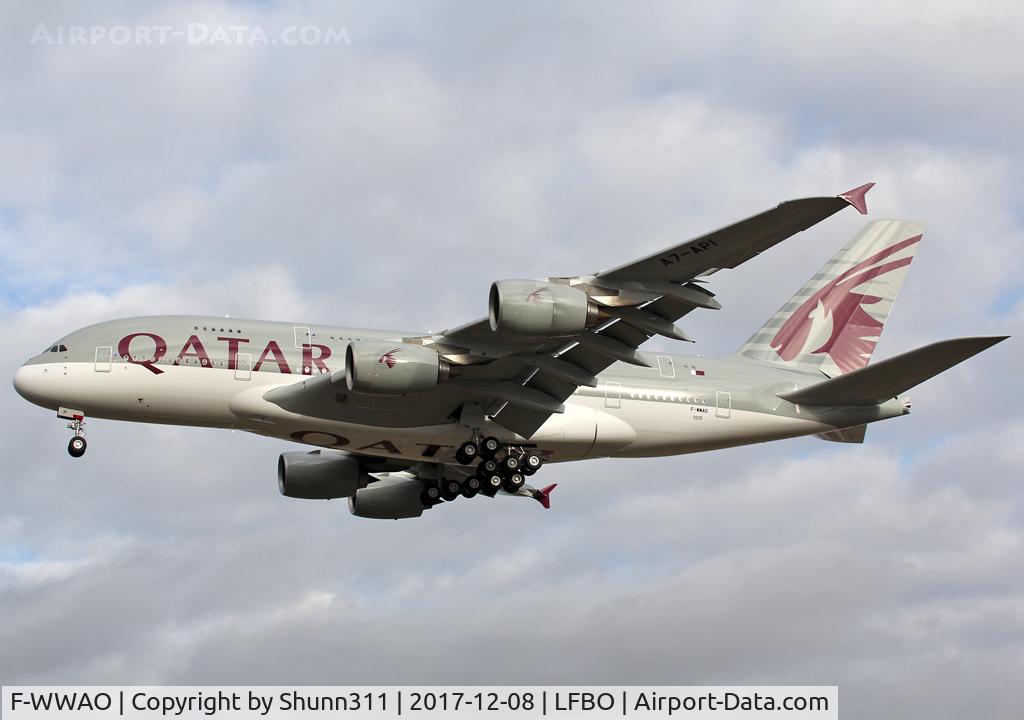 F-WWAO, 2017 Airbus A380-861 C/N 0235, C/n 0235 - To be A7-API