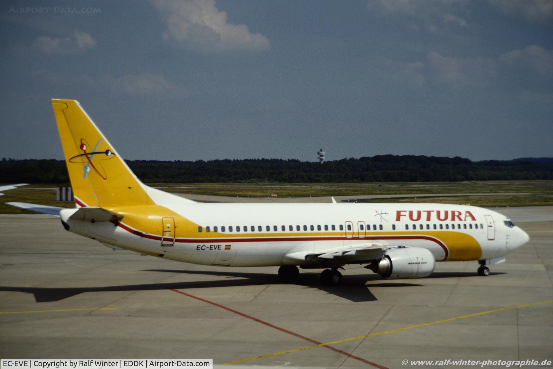 EC-EVE, 1990 Boeing 737-4Y0 C/N 24685, Boeing 737-4Y0 - FH FUA Futura International Airways  ex. EC402 - EC-EVE - 06.1993 - CGN