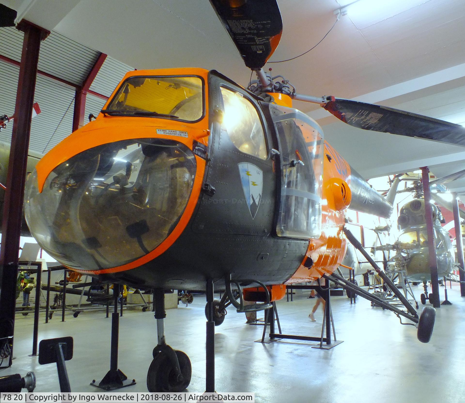 78 20, Bristol 171 Sycamore Mk.52 C/N 13478, Bristol 171 Sycamore Mk52 at the Hubschraubermuseum (helicopter museum), Bückeburg
