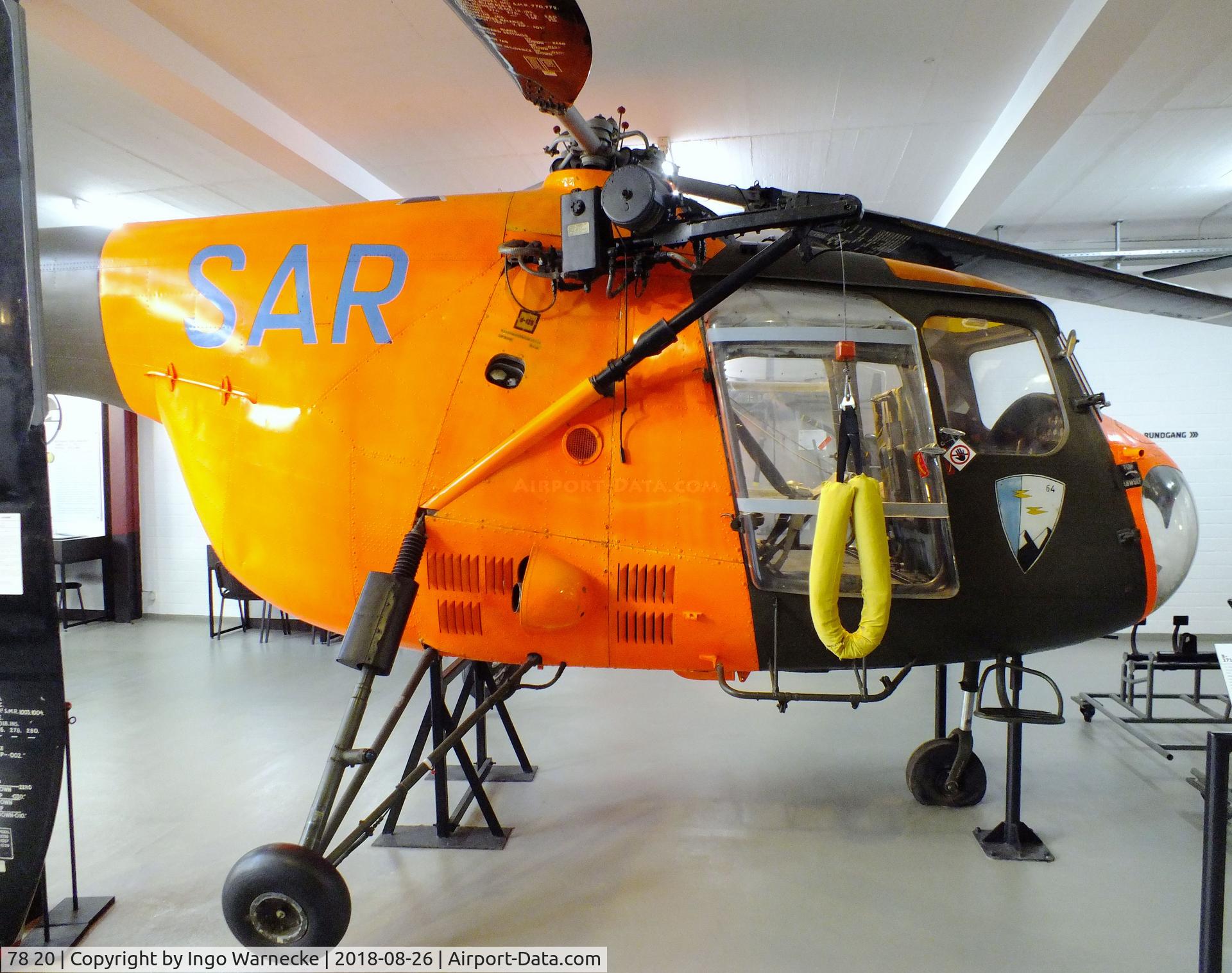 78 20, Bristol 171 Sycamore Mk.52 C/N 13478, Bristol 171 Sycamore Mk52 at the Hubschraubermuseum (helicopter museum), Bückeburg