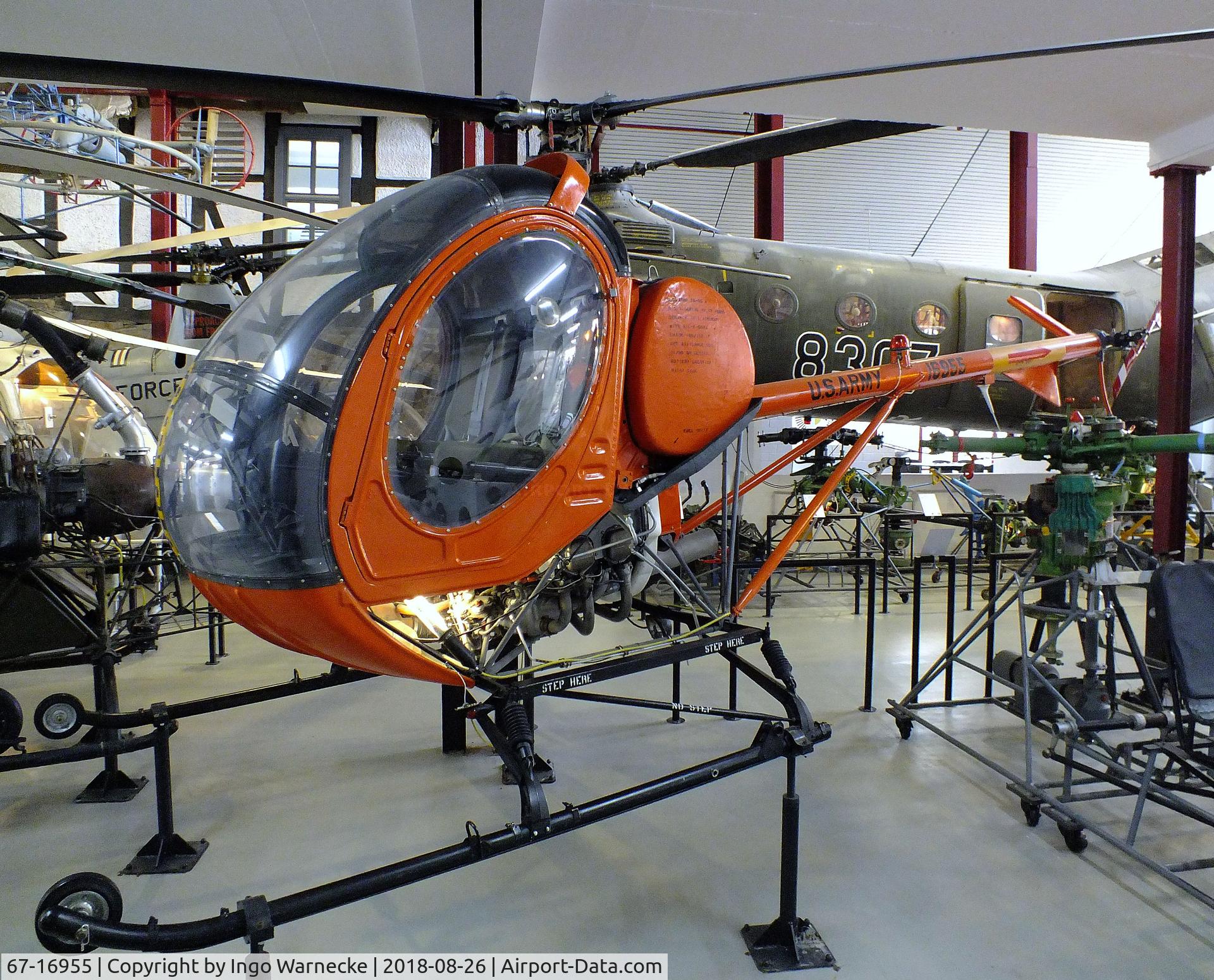 67-16955, 1967 Hughes TH-55A Osage C/N 19-1062, Hughes TH-55A Osage at the Hubschraubermuseum (helicopter museum), Bückeburg