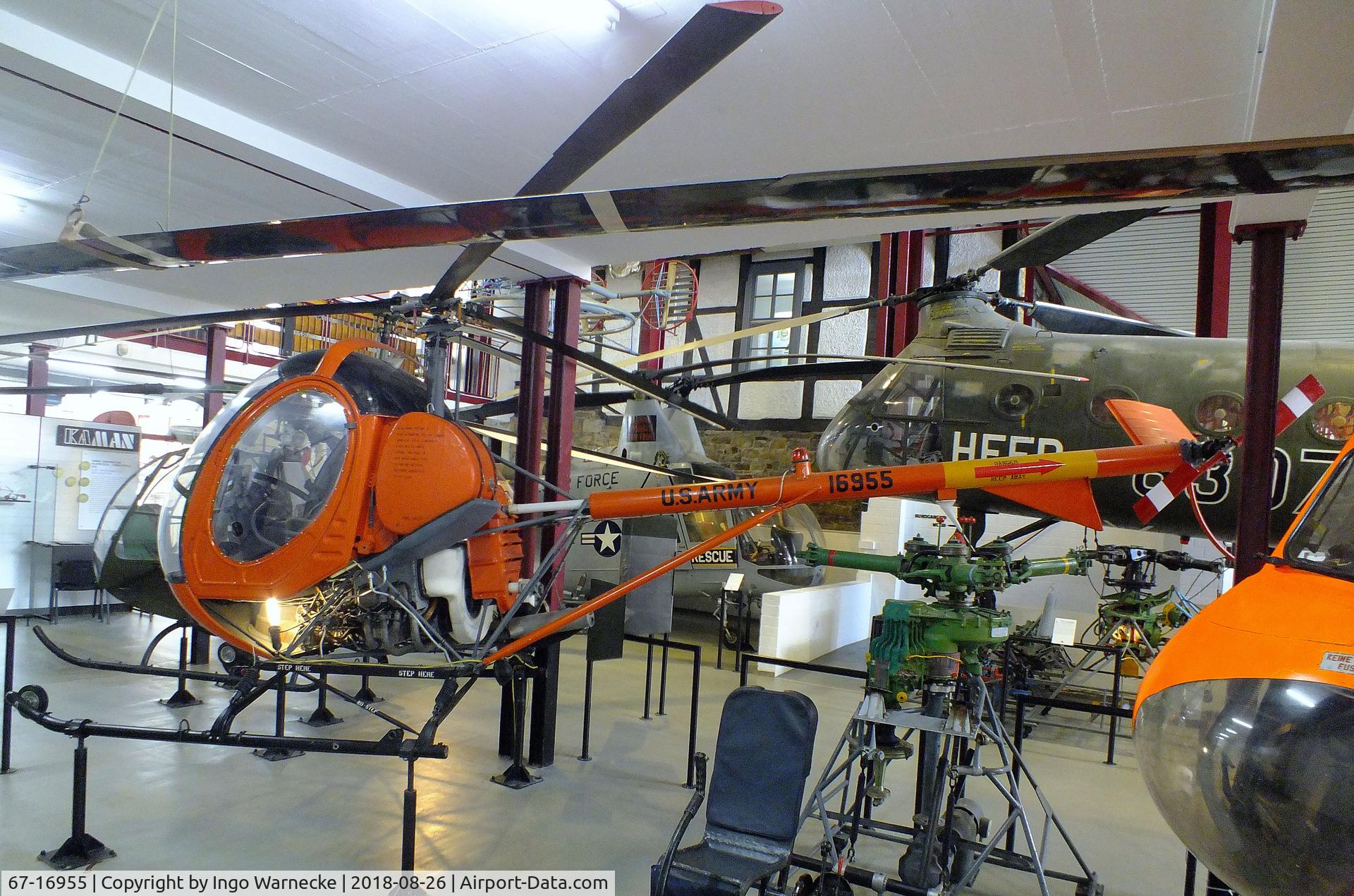 67-16955, 1967 Hughes TH-55A Osage C/N 19-1062, Hughes TH-55A Osage at the Hubschraubermuseum (helicopter museum), Bückeburg