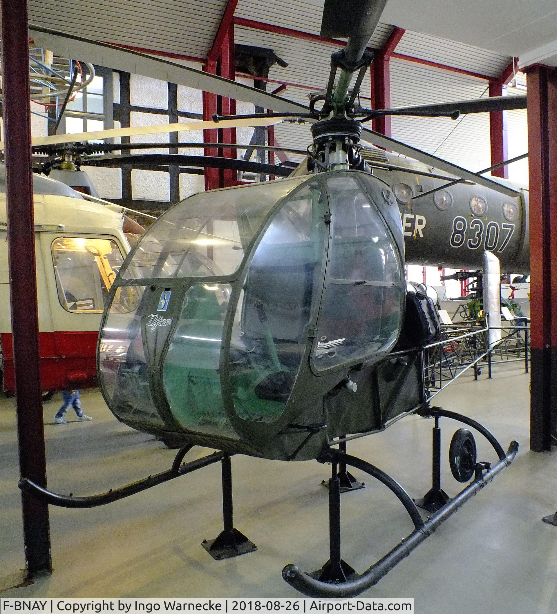 F-BNAY, Sud Aviation SO-1221S Djinn C/N 1109-FR8, Sud-Ouest SO.1221S Djinn at the Hubschraubermuseum (helicopter museum), Bückeburg