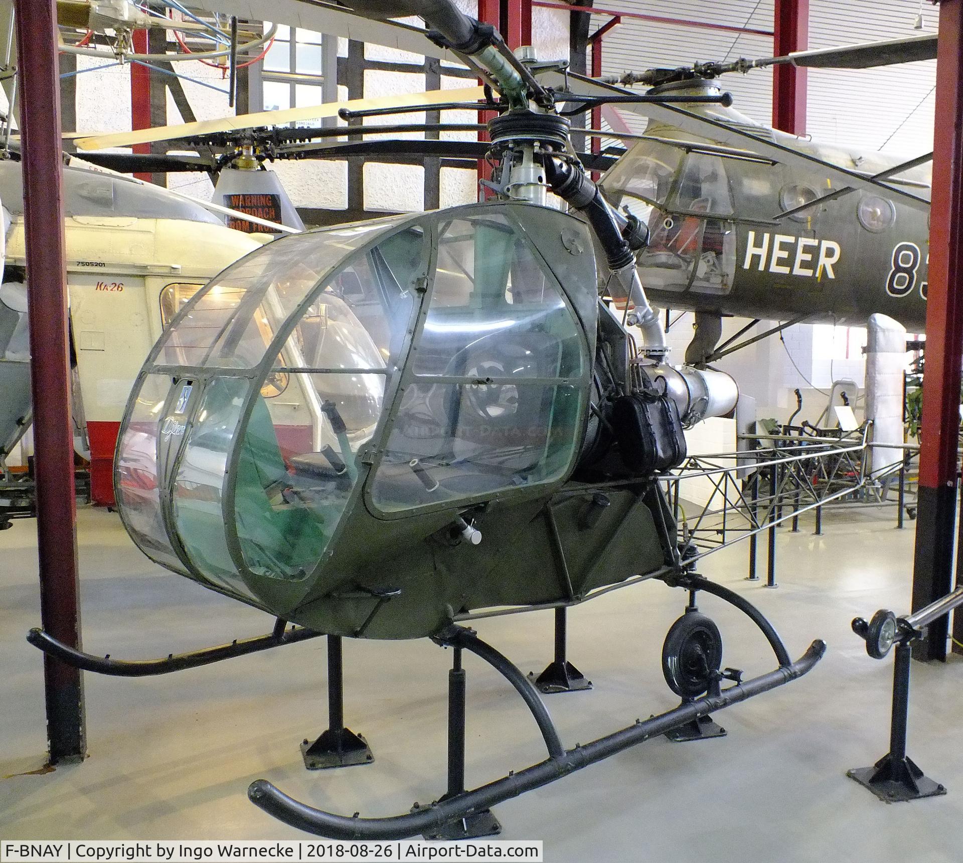 F-BNAY, Sud Aviation SO-1221S Djinn C/N 1109-FR8, Sud-Ouest SO.1221S Djinn at the Hubschraubermuseum (helicopter museum), Bückeburg
