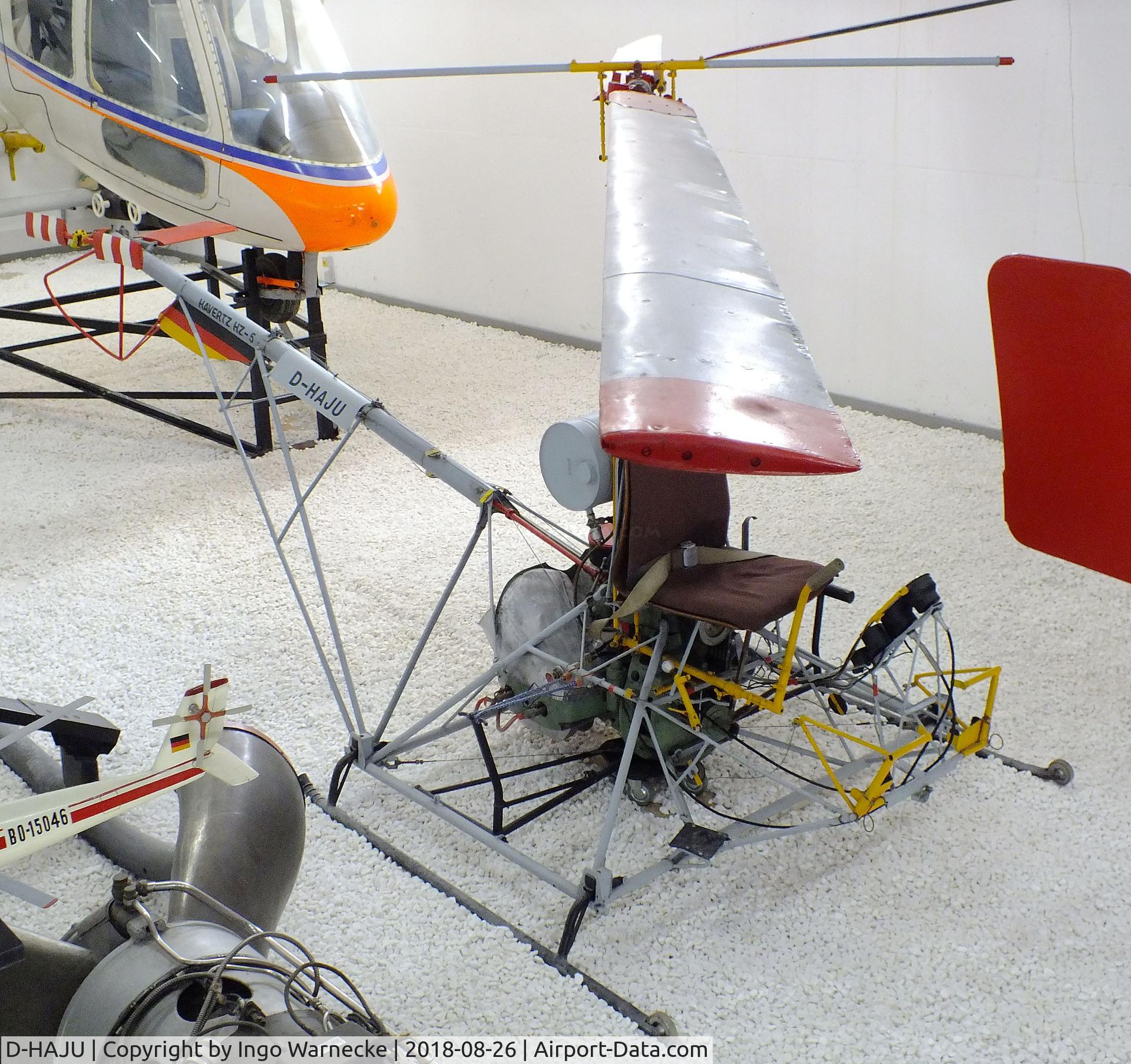 D-HAJU, 1964 Havertz HZ-5 C/N 01, Havertz HZ-5 at the Hubschraubermuseum (helicopter museum), Bückeburg