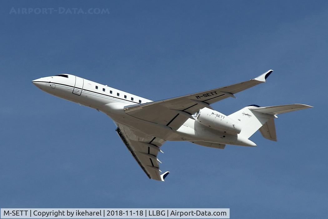 M-SETT, 2016 Bombardier BD-700-1A11 Global Express C/N 9782, Taken-off from runway 26.