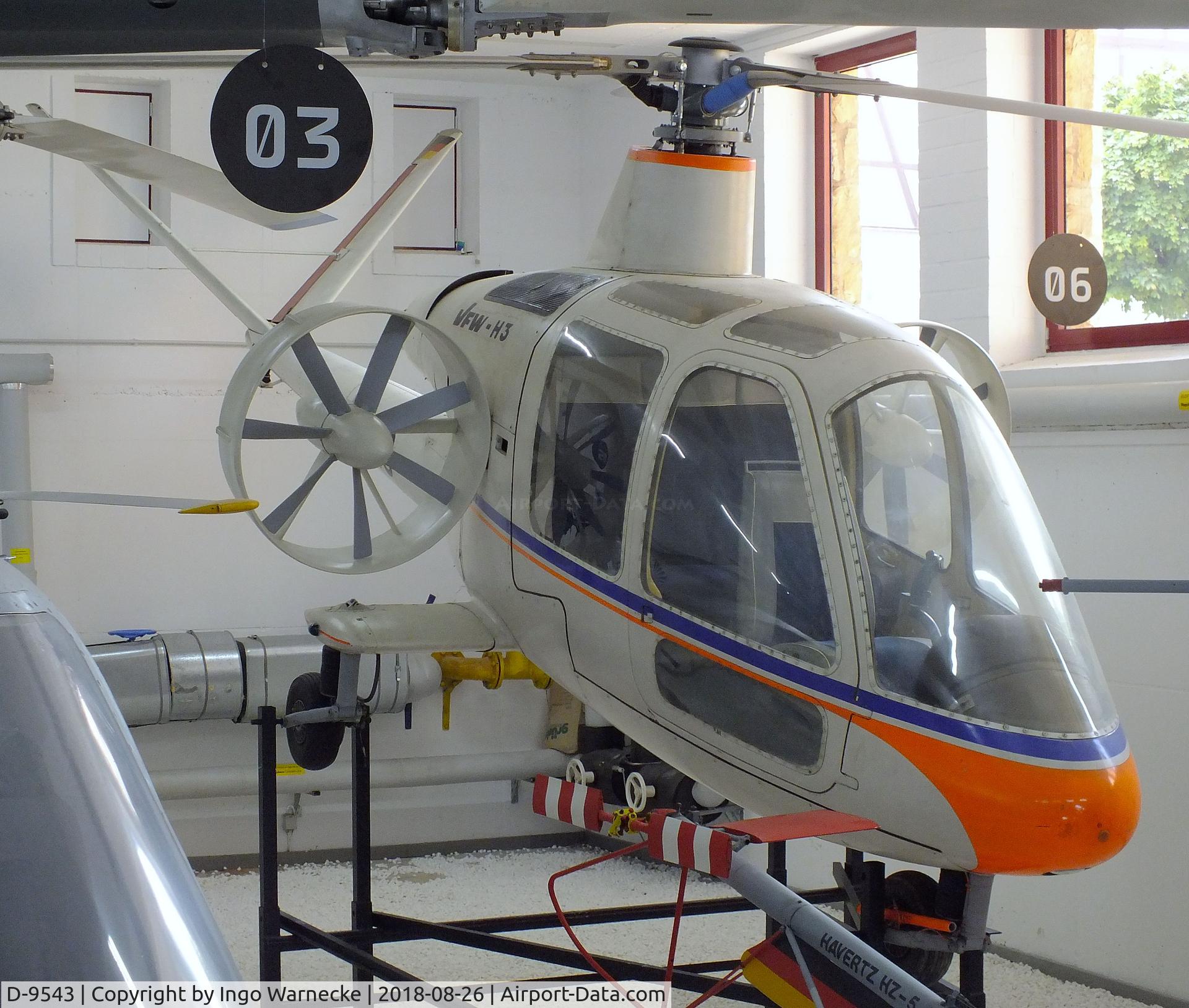 D-9543, 1971 VFW-Fokker H-3 Sprinter C/N E-1, VFW-Fokker H-3 Sprinter at the Hubschraubermuseum (helicopter museum), Bückeburg