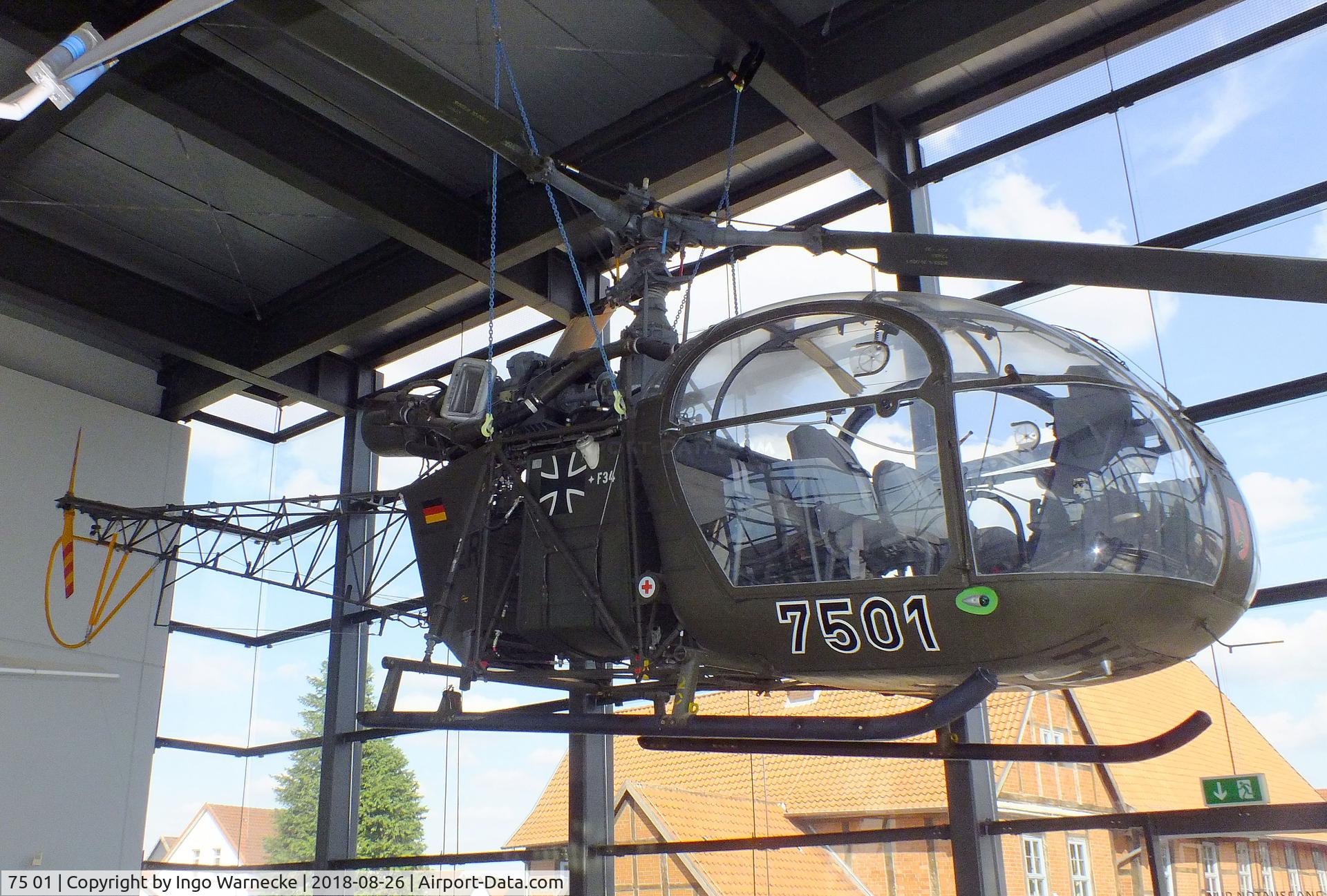 75 01, Sud SE-3130 Alouette II C/N 1178, Sud-Est SE.3130 Alouette II at the Hubschraubermuseum (helicopter museum), Bückeburg