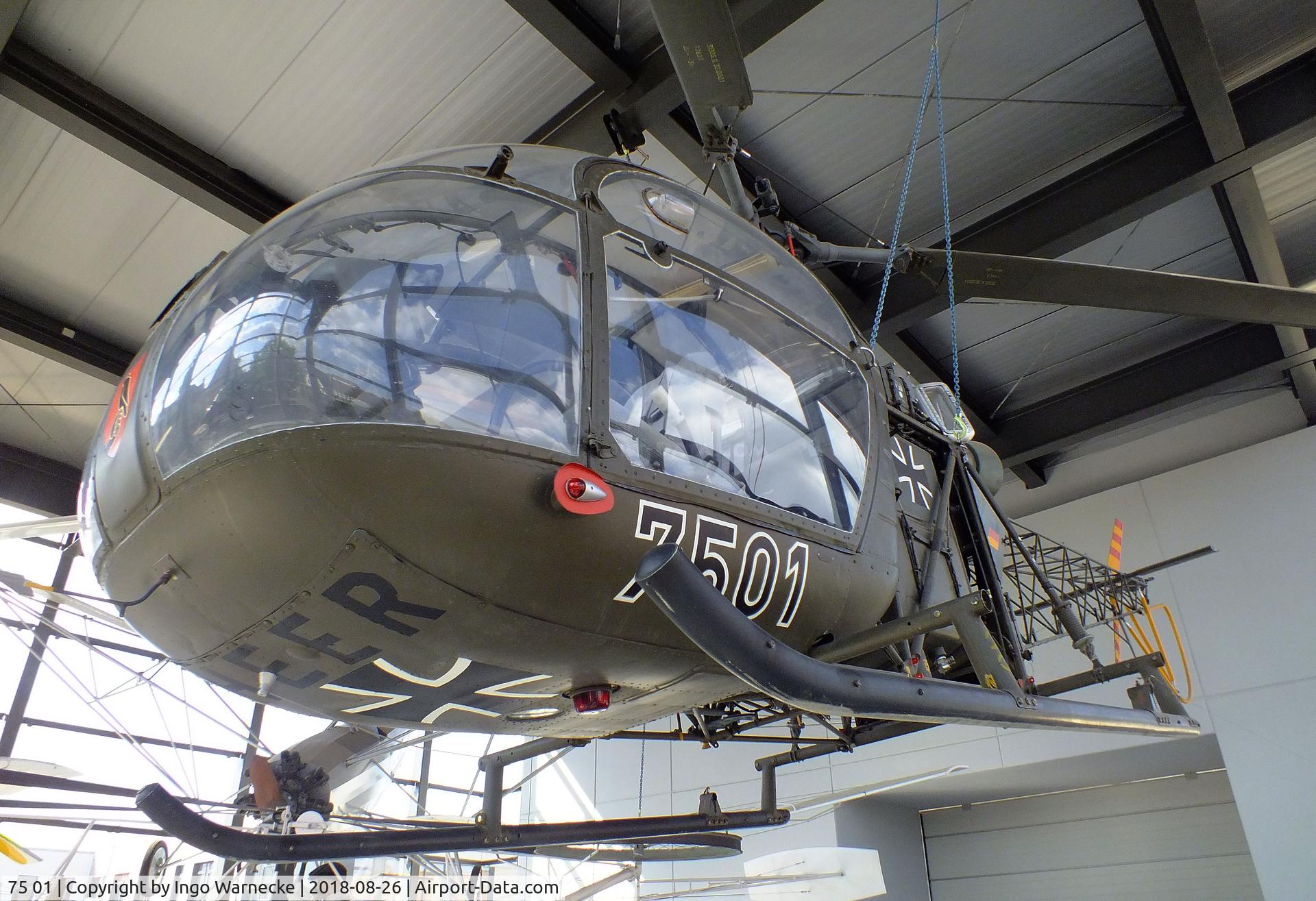 75 01, Sud SE-3130 Alouette II C/N 1178, Sud-Est SE.3130 Alouette II at the Hubschraubermuseum (helicopter museum), Bückeburg