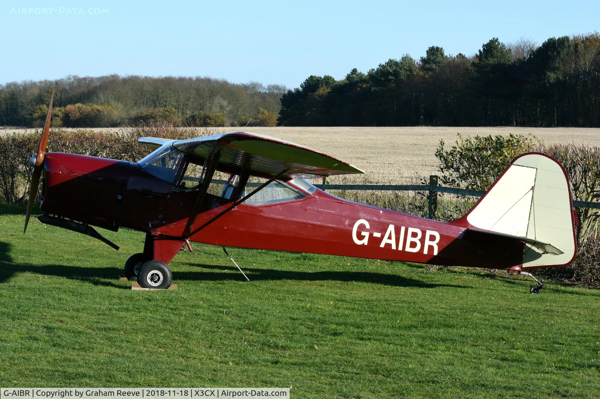 G-AIBR, 1946 Auster J-1N Alpha C/N 2151, Parked at Northrepps.
