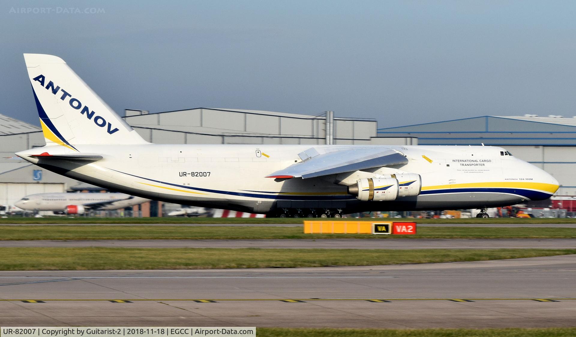 UR-82007, 1988 Antonov An-124-100 Ruslan C/N 19530501005, At Manchester