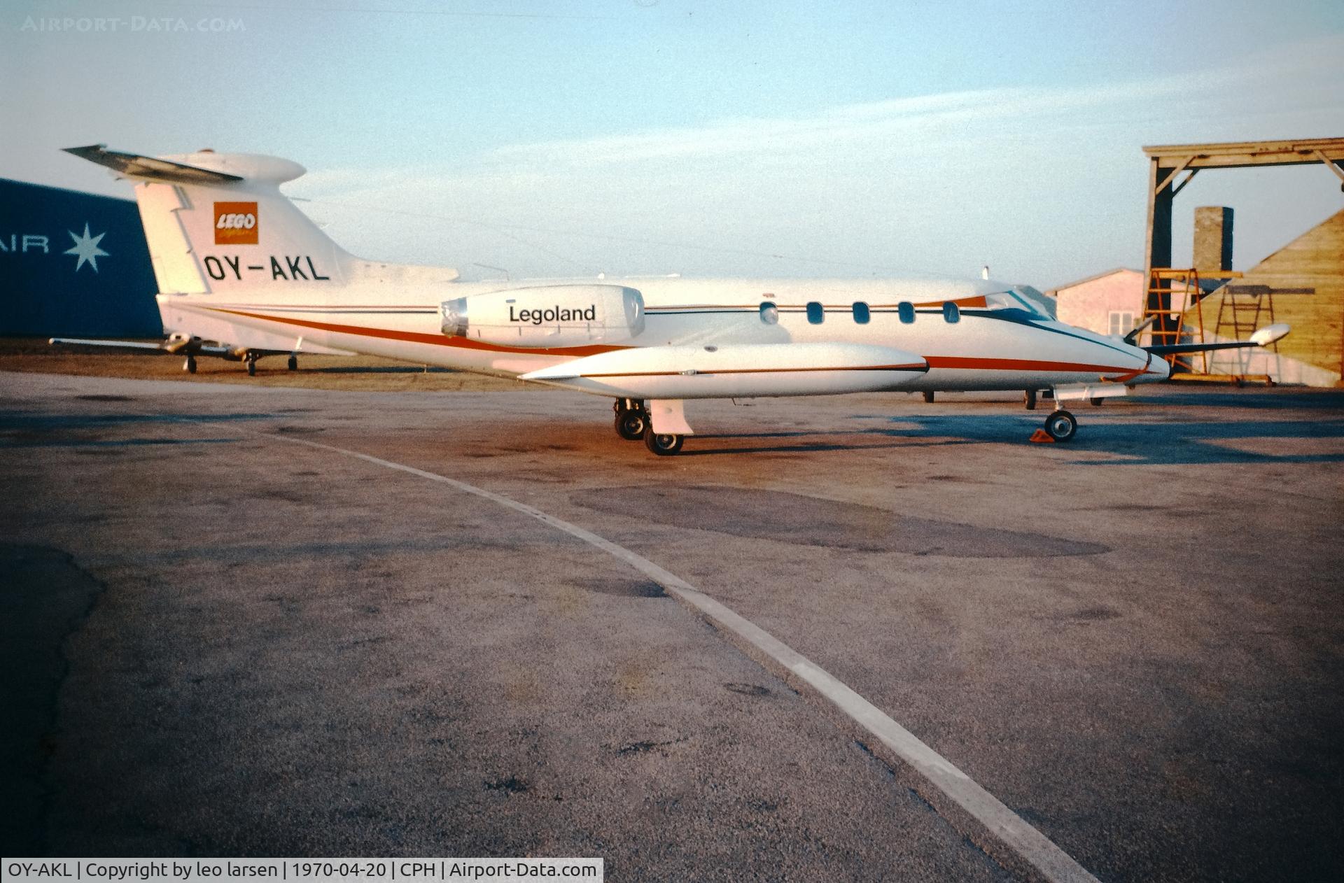 OY-AKL, 1970 Learjet 25 C/N 25-054, Copenhagen 20.4.1970