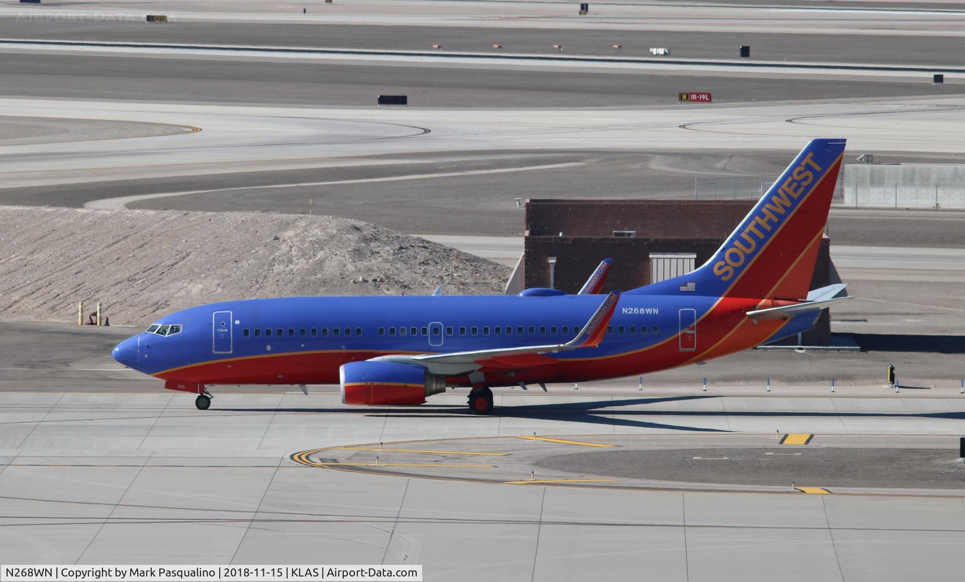 N268WN, 2007 Boeing 737-7H4 C/N 32524, Boeing 737-7H4