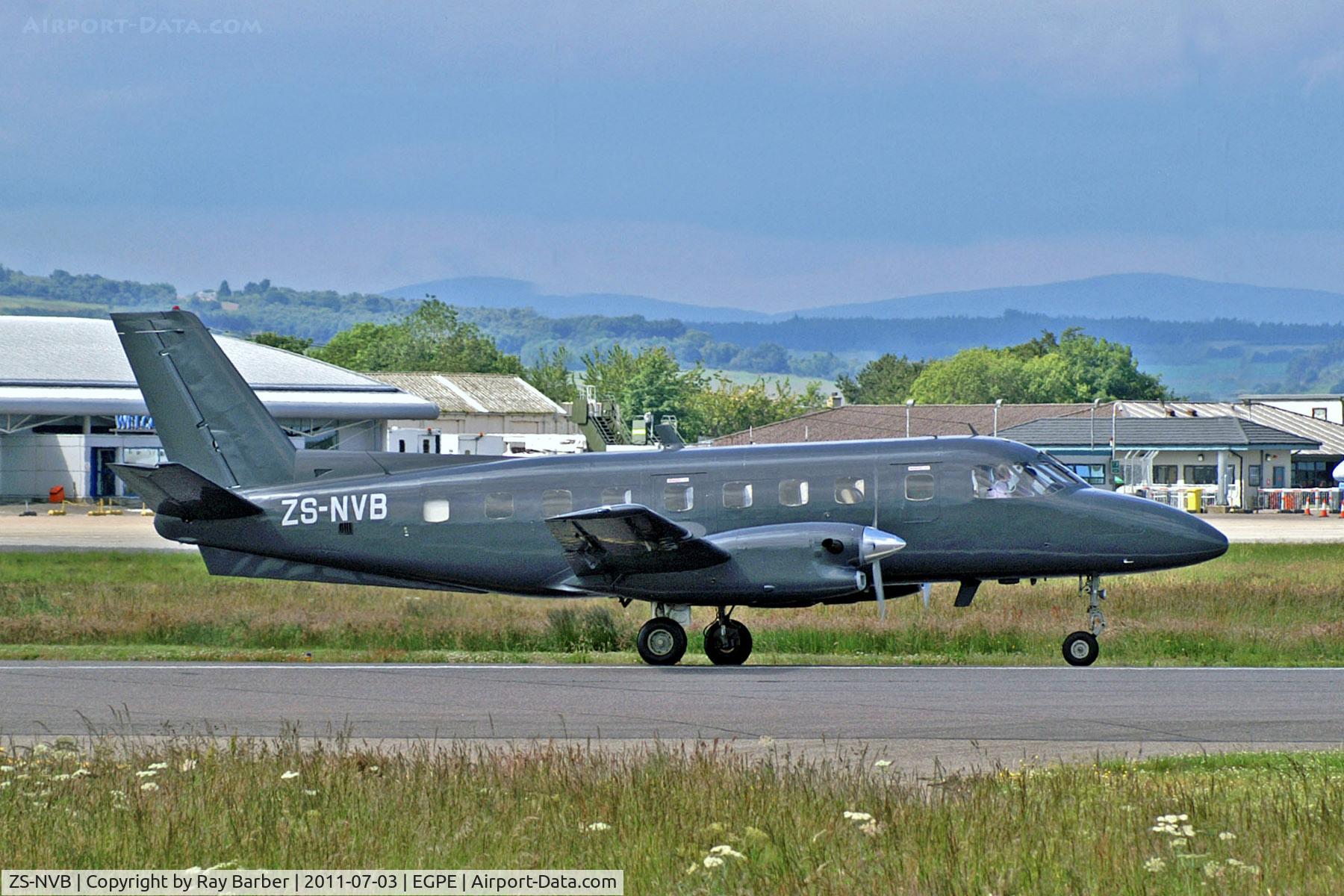 ZS-NVB, 2008 Embraer EMB-110P1 Bandeirante C/N 110479, ZS-NVB   Embraer EMB-110P1 Bandeirante [110479] Inverness (Dalcross)~G 03/07/2011. Written off Francistown Botswana 29/06/2013 Crashed in poor visibility after twice attempting to land.