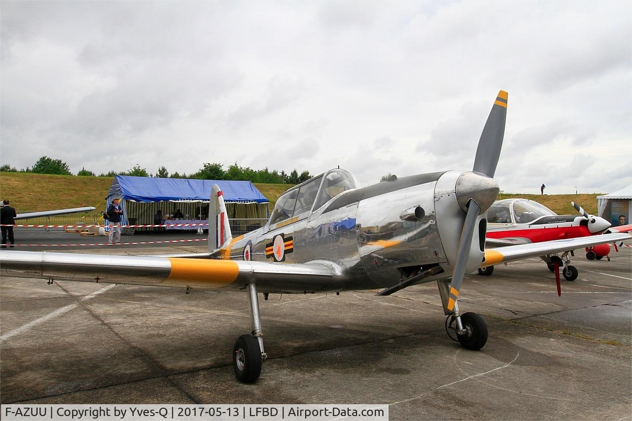 F-AZUU, 1952 De Havilland DHC-1 Chipmunk T.10 C/N C1/0736, De Havilland DHC-1 Chipmunk 22, Static display, Bordeaux-Mérignac Air Base 106 (LFBD-BOD) Open day 2017